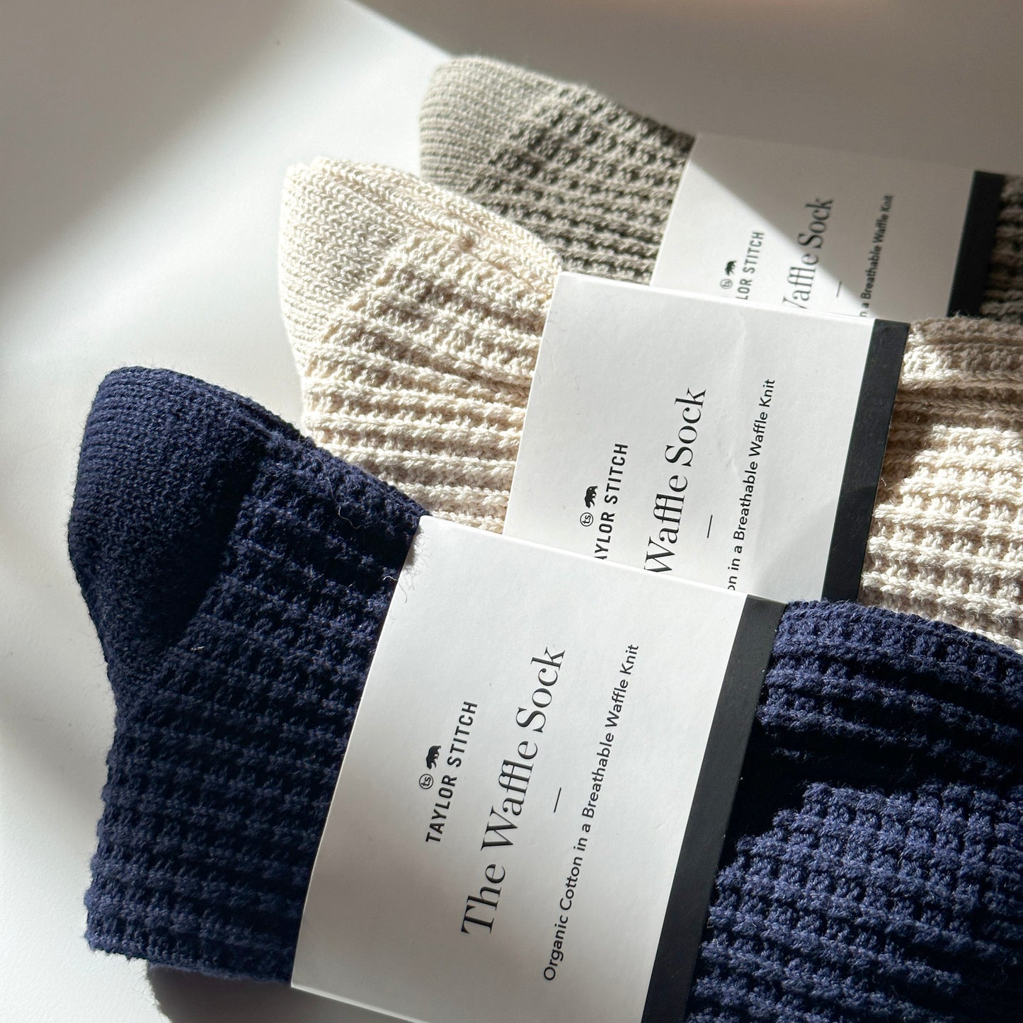 Taylor Stitch - The Waffle Sock in Natural