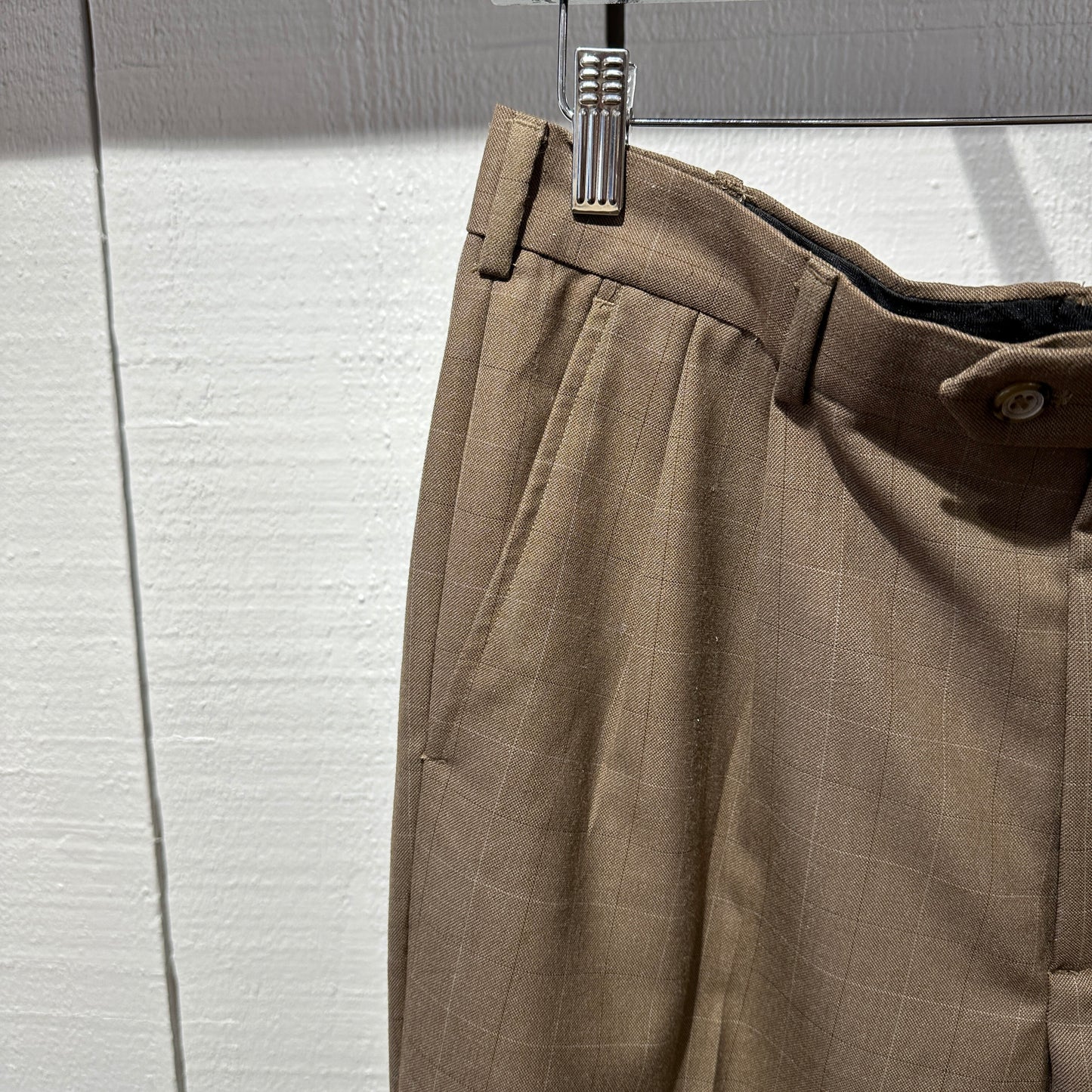 Pre-Loved George Brown Pant with Tartan pattern 32X30