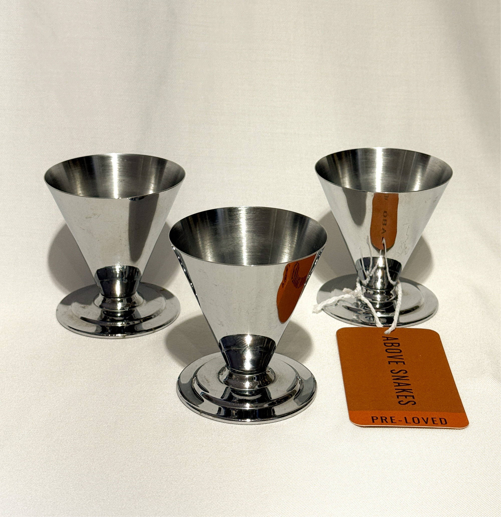 PL Silver Soda Cups (Set of 3)