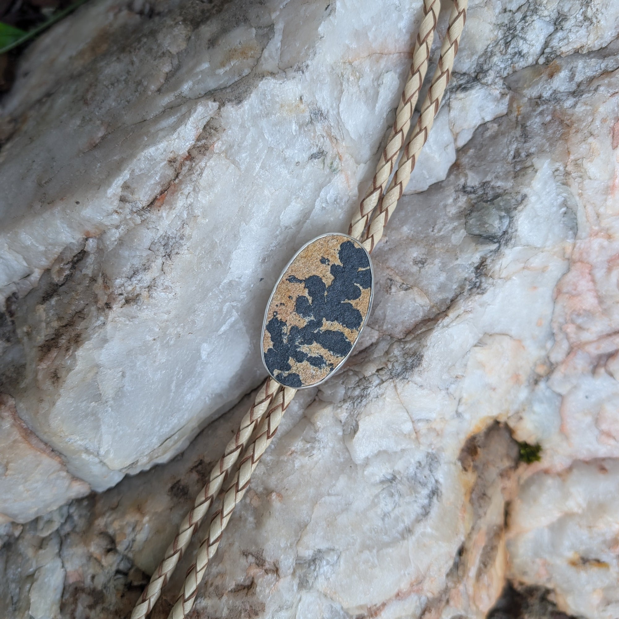 One Seed Designs - Light Brown Leather With Dendridic