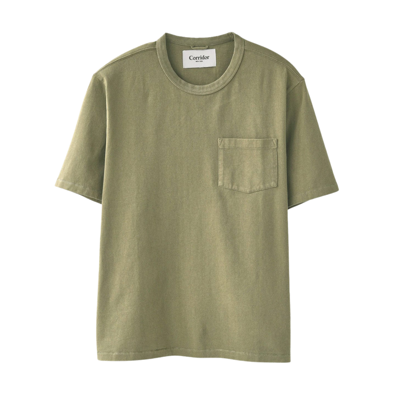 Corridor - 100% Organic Cotton T in Olive
