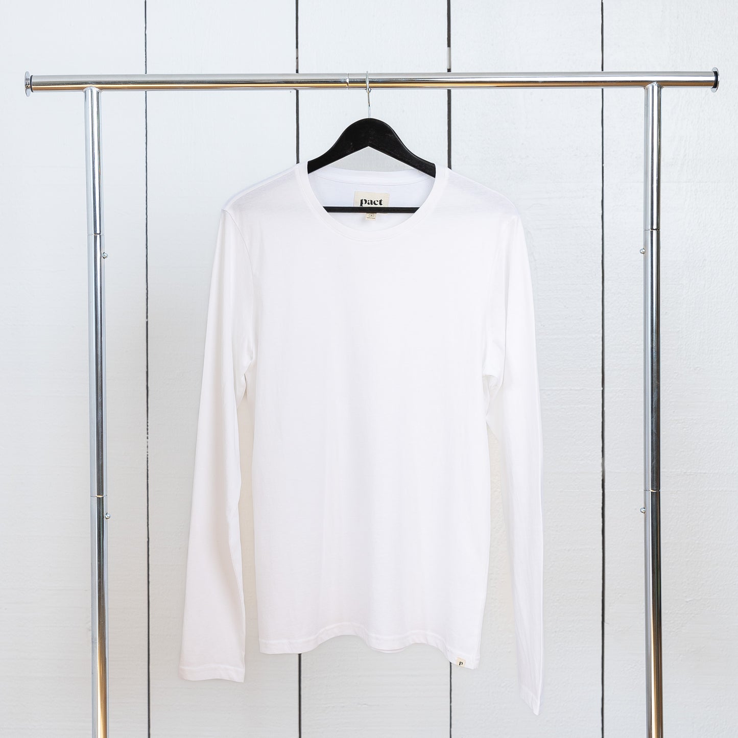 Pact Softspun Long Sleeve Tee in White