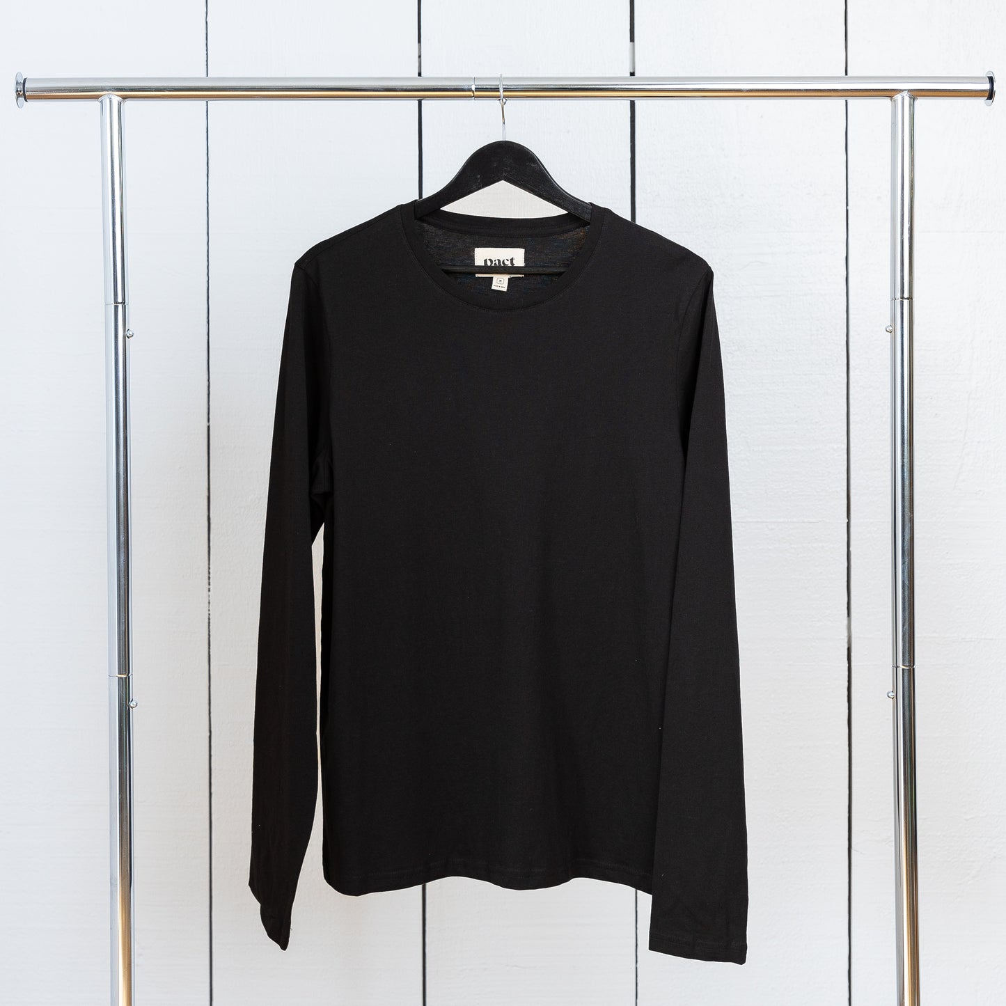 Pact Softspun Long Sleeve Tee in Black