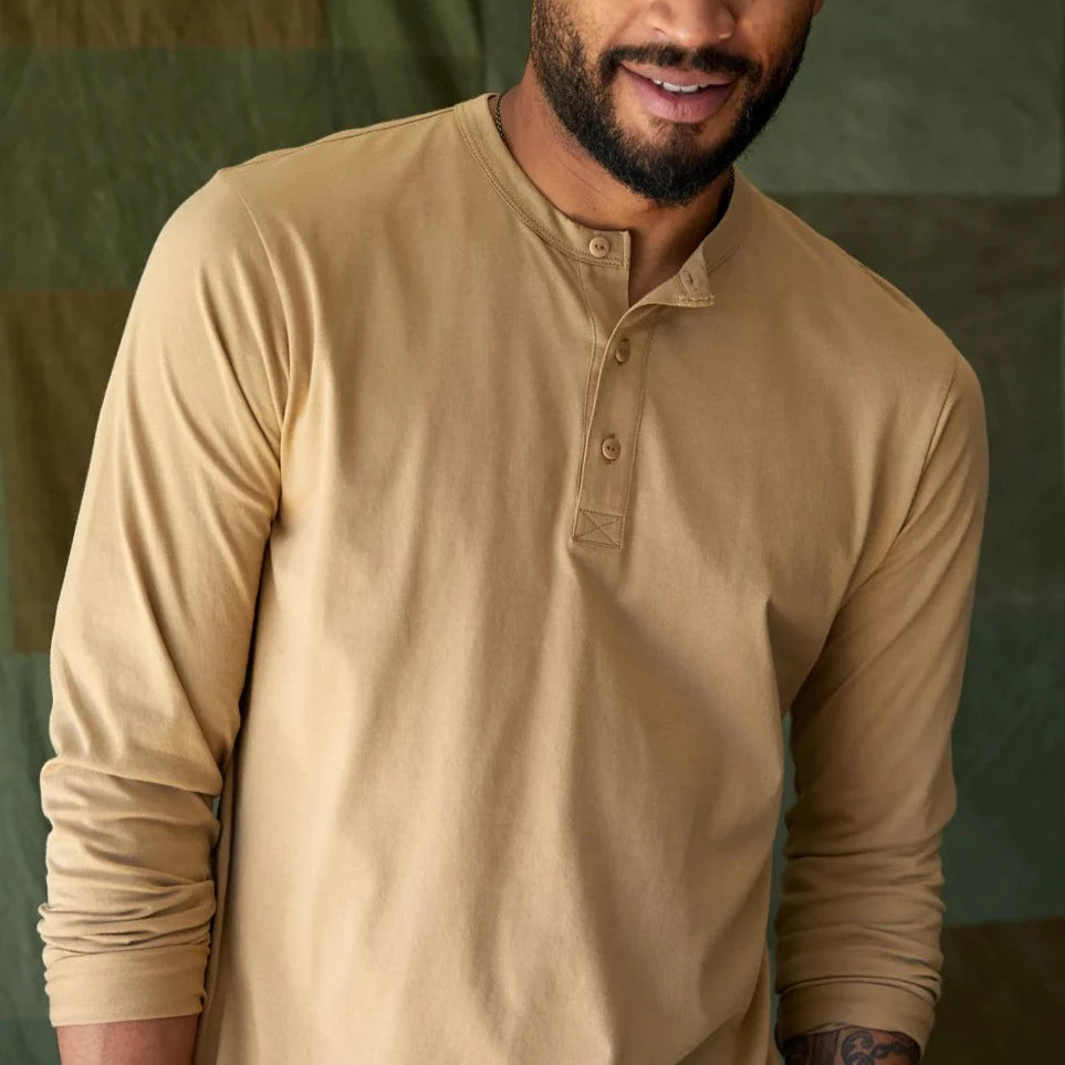 Outerknown - Sojourn L/S Henley Driftwood
