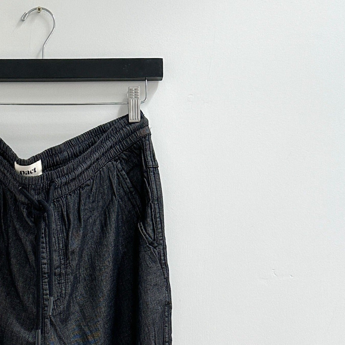 Pact Chambray Pant in Black Chambray