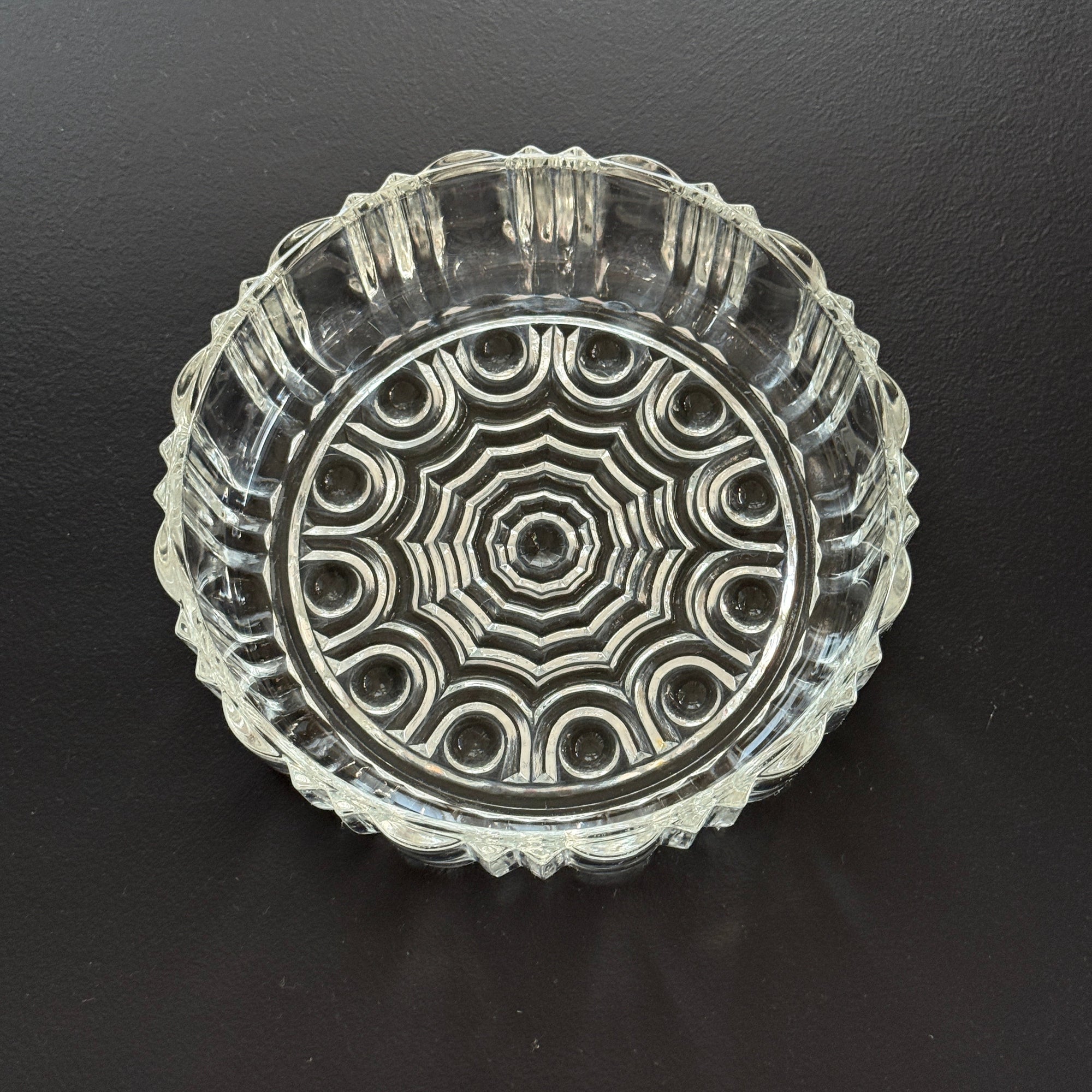 PL Anchor Hocking Old Cafe Clear Glass Candy Dish