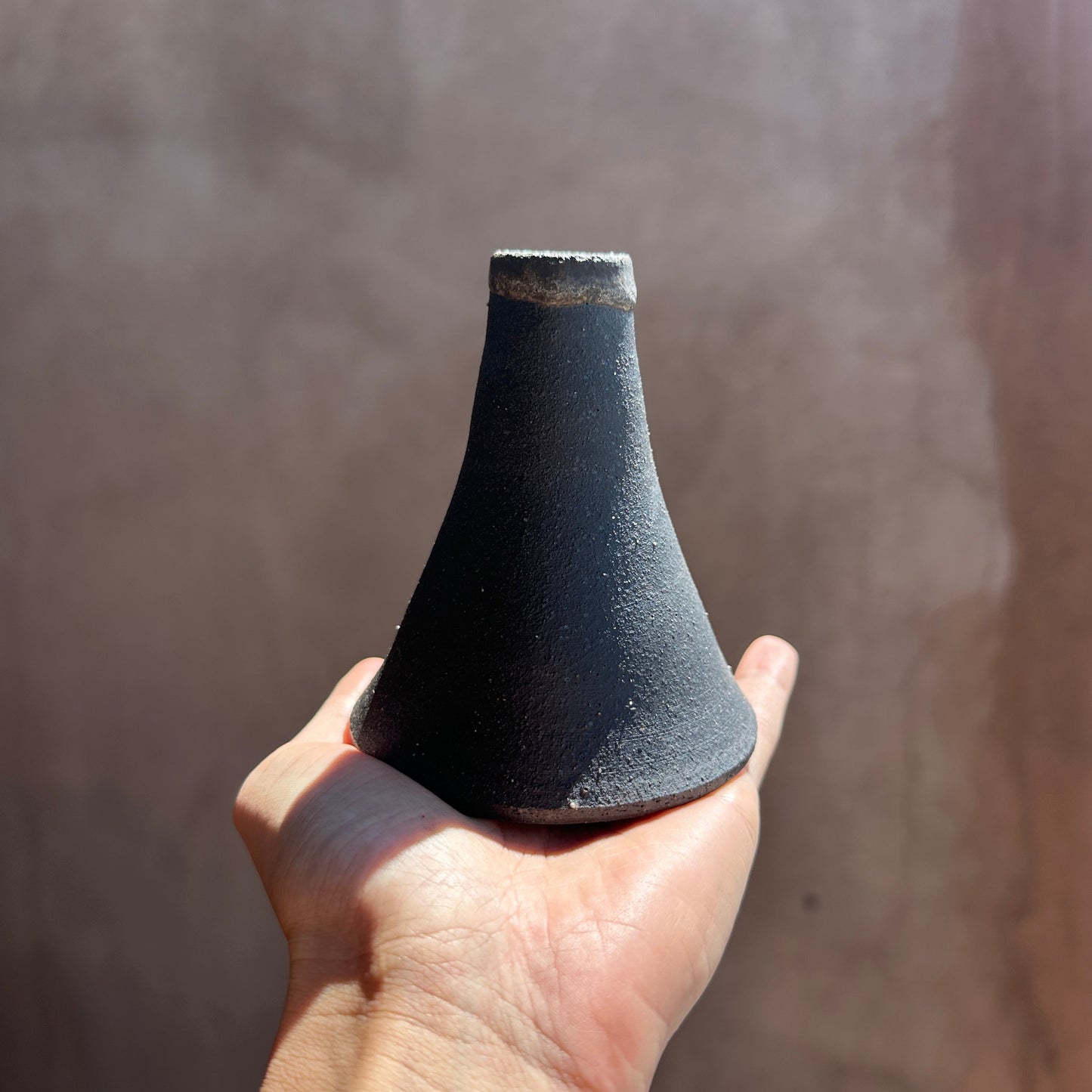 Dust Ceramics - Large Candlestick Holder in Iron + Noir