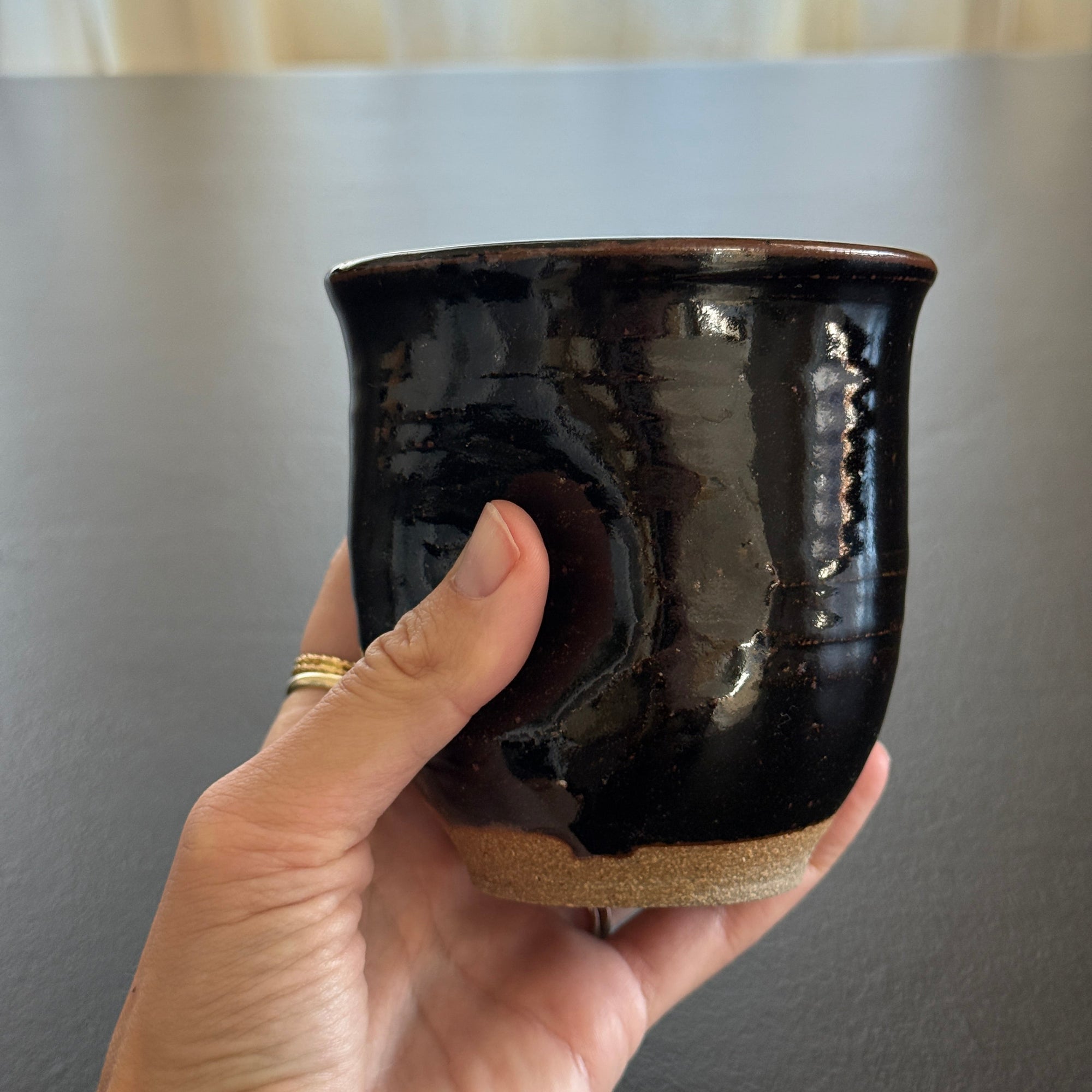 PL Large Handmade Ceramic Cup