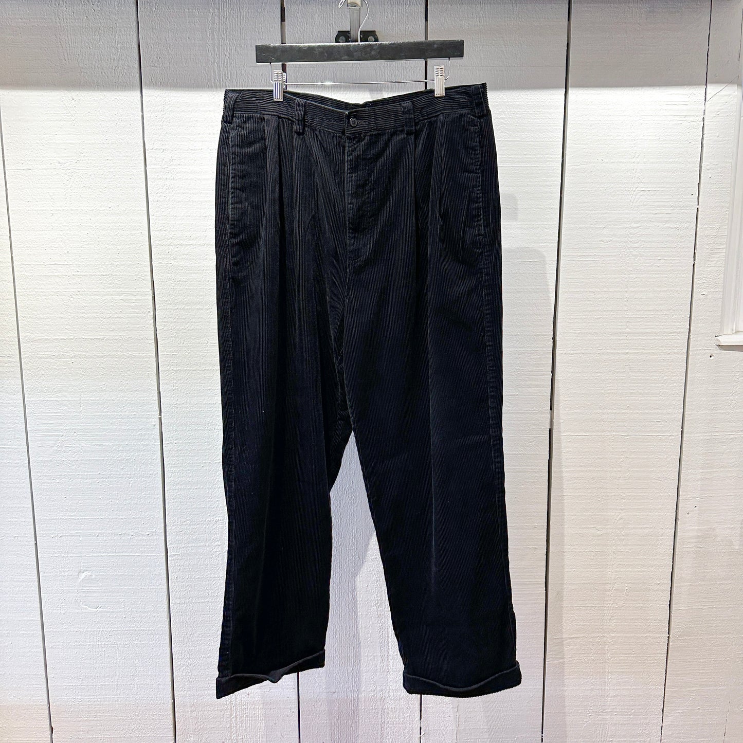 Pre-Loved Corduroy Black Pant 38X30