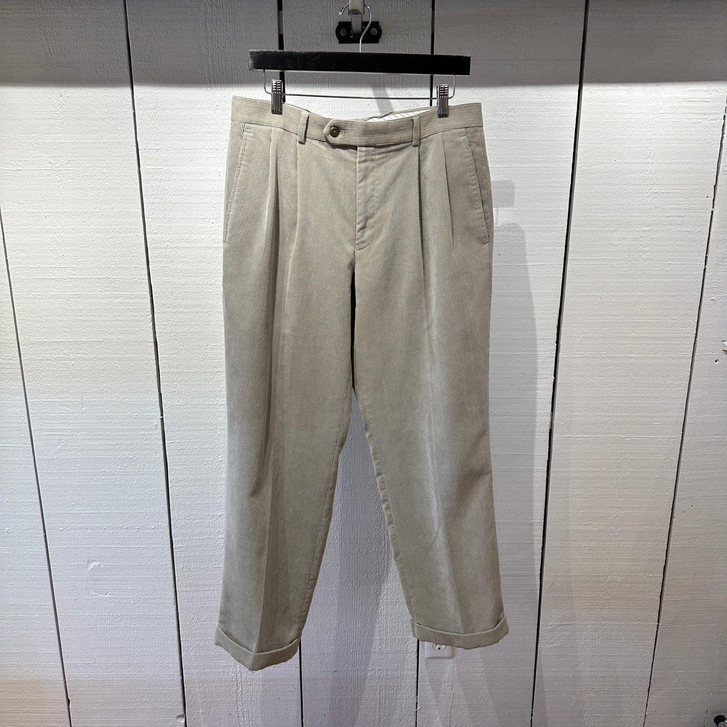 Pre-Loved Stafford Corduroy Faded Pastel Blue Pant in 34X29