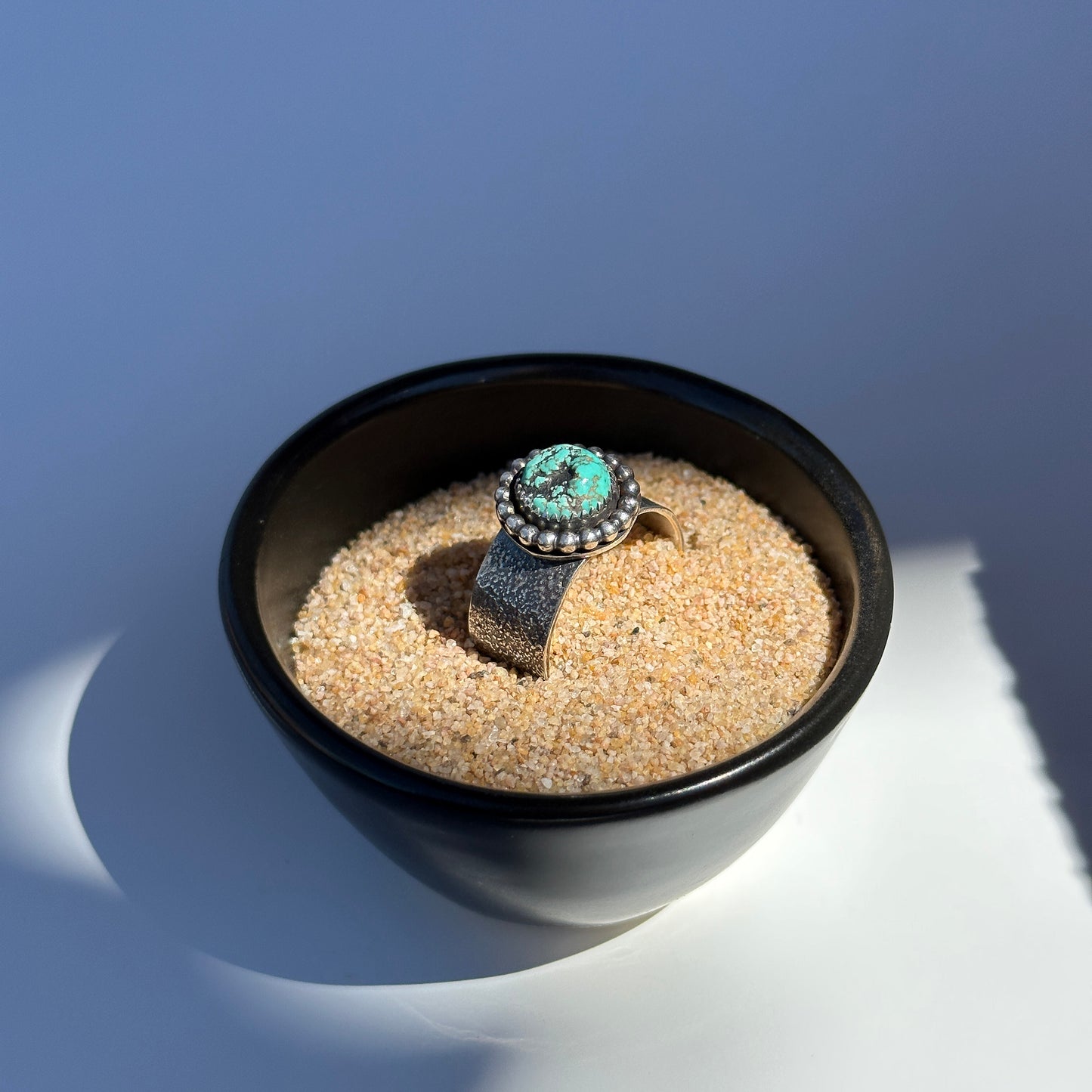 One Seed Designs - Carico Lake Turquoise Ring in Size 9
