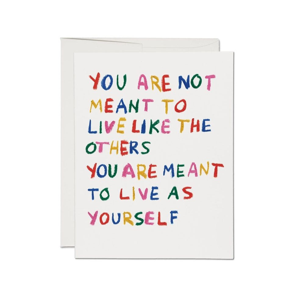 Red Cap Cards - Live As Yourself