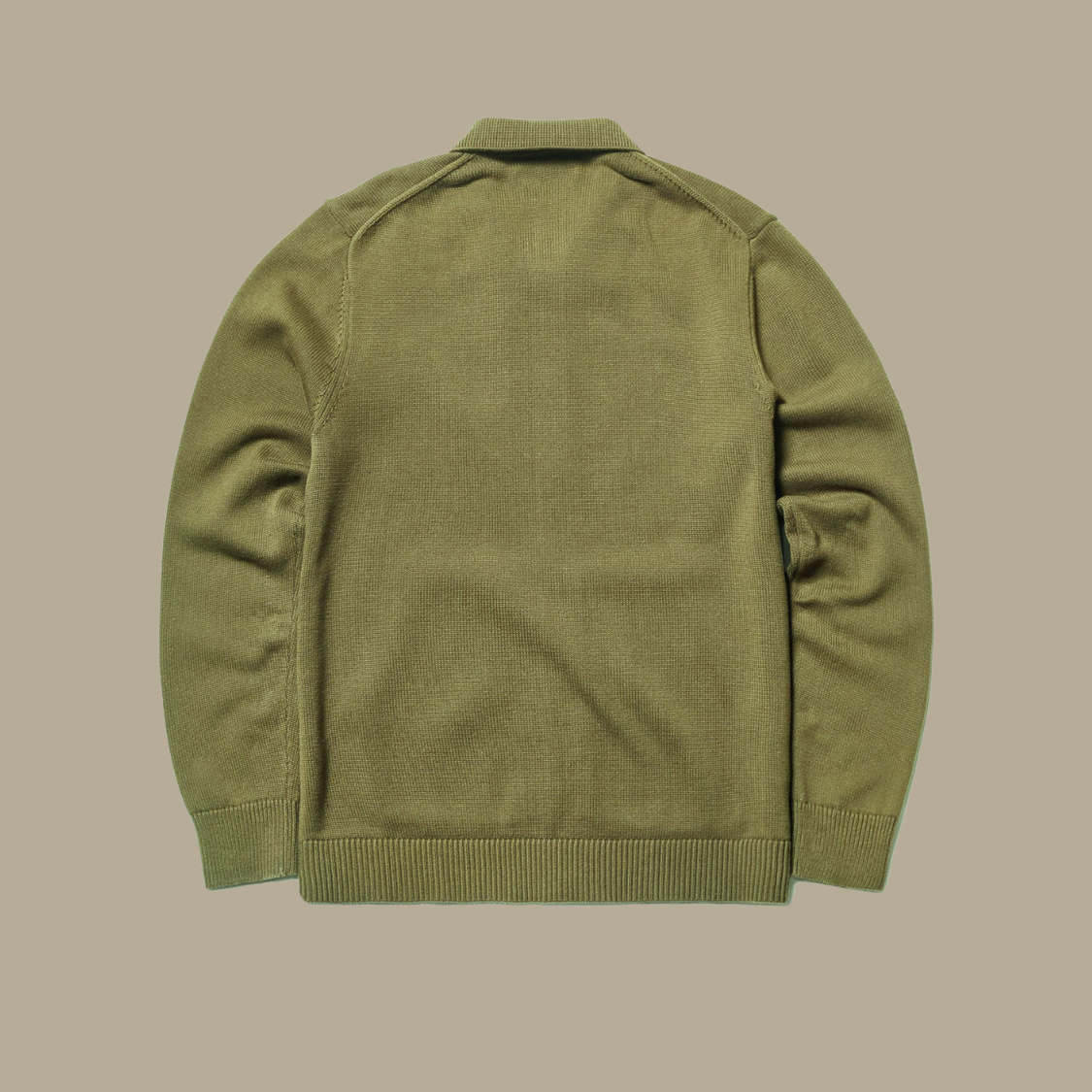 Kloke - Anvil Collar Cardigan in Olive