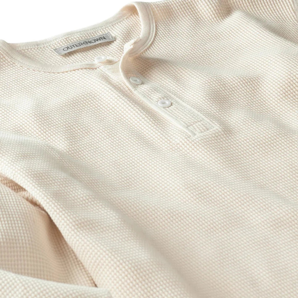 Outerknown - Maritime Waffle Henley in Natural