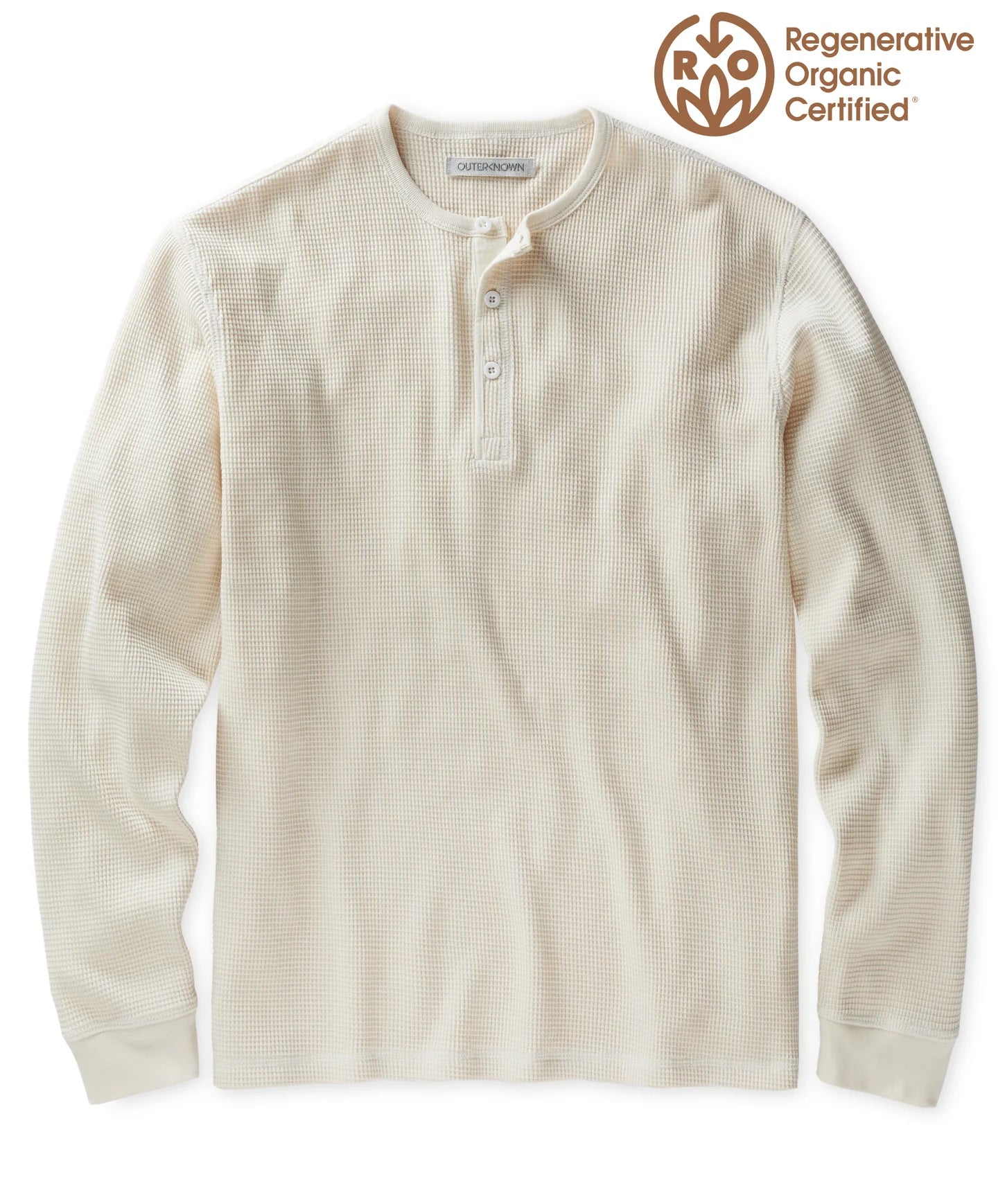 Outerknown - Maritime Waffle Henley in Natural