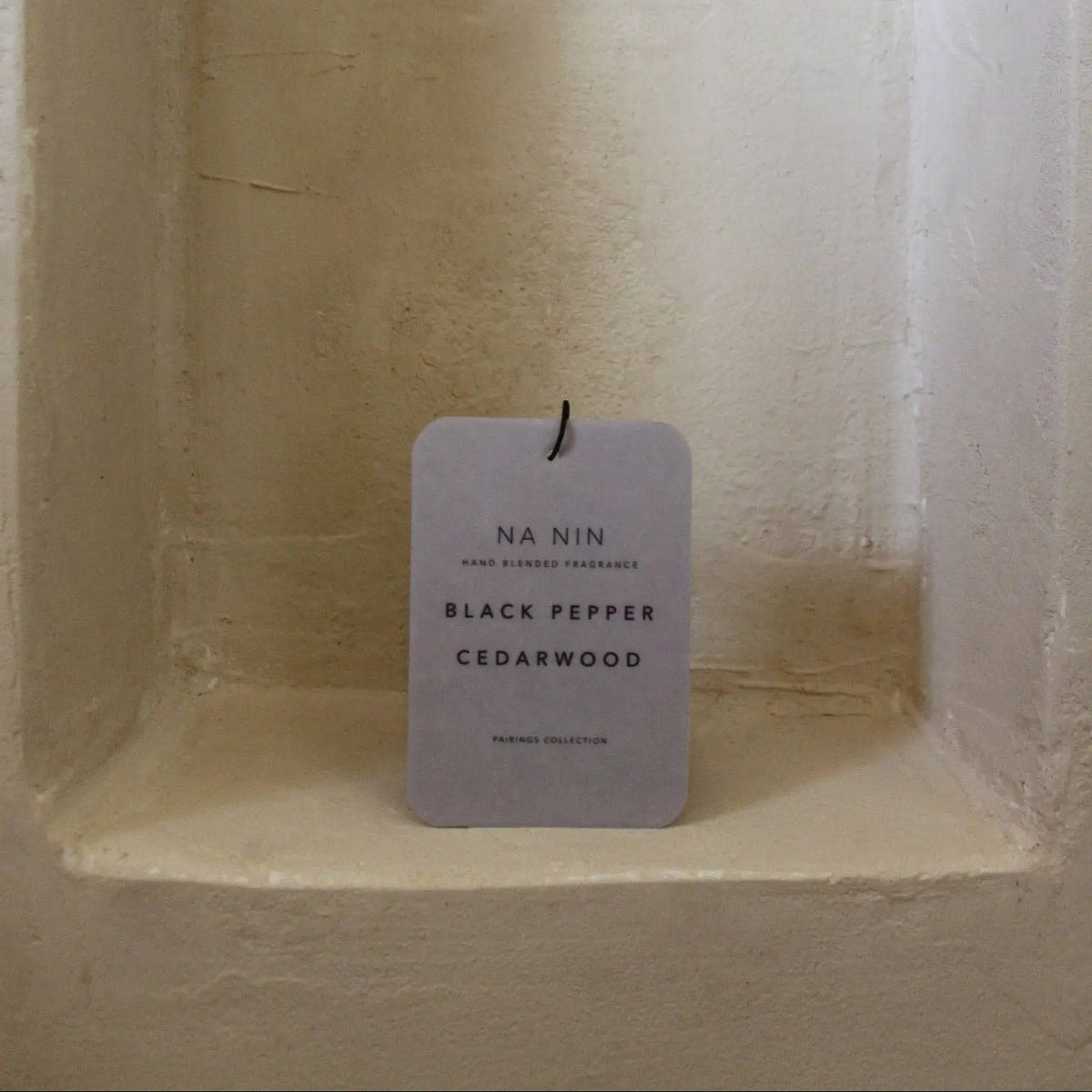 Black Pepper & Cedarwood Fragrance Card by Na Nin