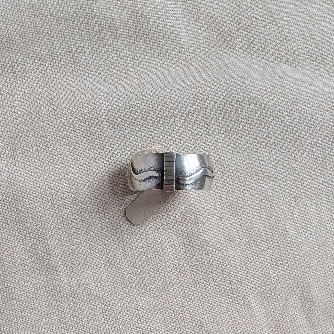 One Seed Designs - Sterling Silver Snake Ring - Size 12 by one seed designs