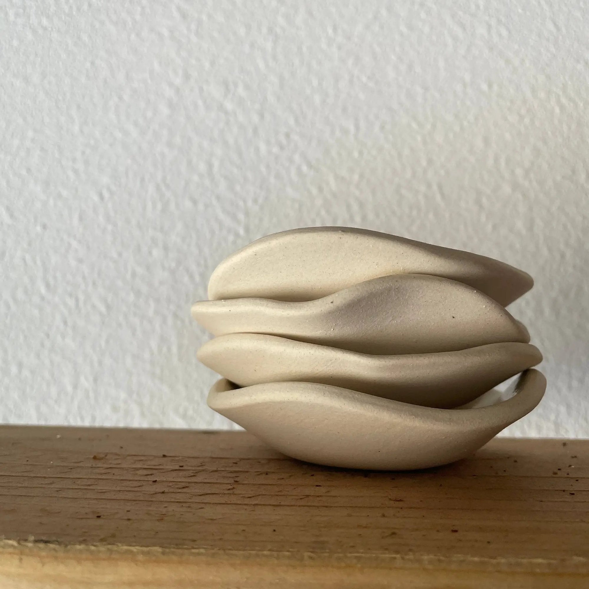 Handmade Ceramic Stacking Dish – Lagoon by Spring + Vine