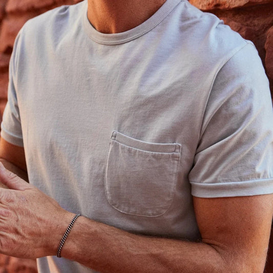 Outerknown - Sojourn Pocket Tee in Blue Dust