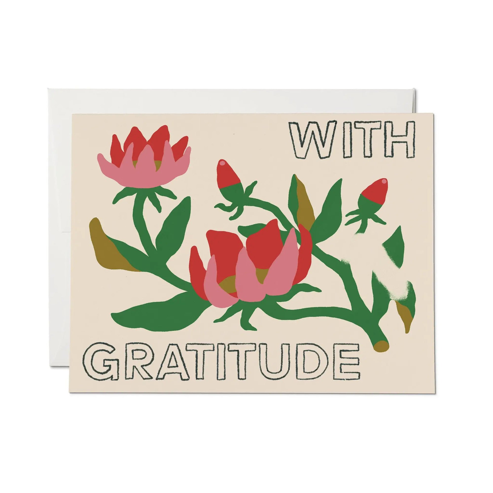 With Gratitude greeting card: Boxed Set of 8 by Red Cap Cards