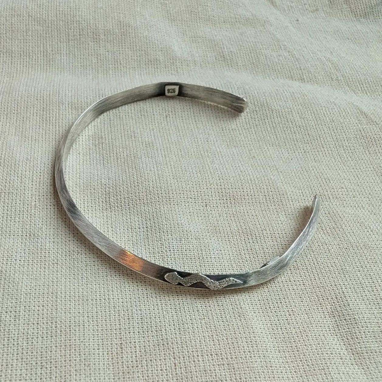 One Seed Designs - Snake Cuff Bracelet - Sterling Silver by one seed designs
