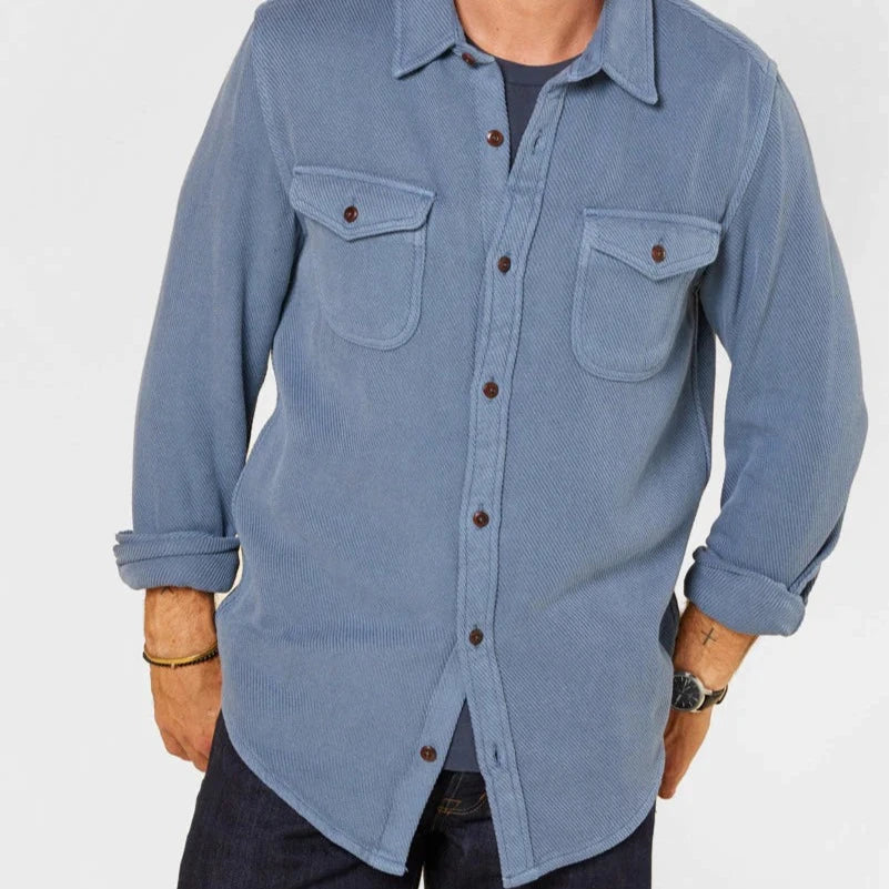 Outerknown - Chroma Blanket Shirt in Marine