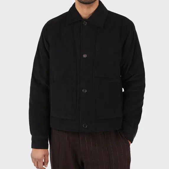 Kardo Bodhi Jacket in black, water-resistant daily outerwear for commutes and casual outings.