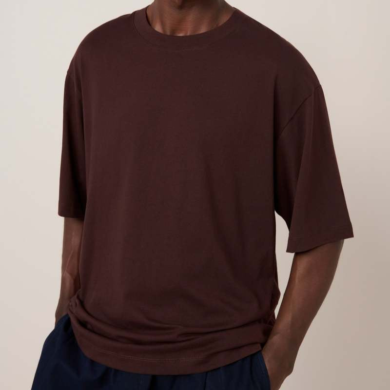 Kowtow - Box Tee in Mahogony
