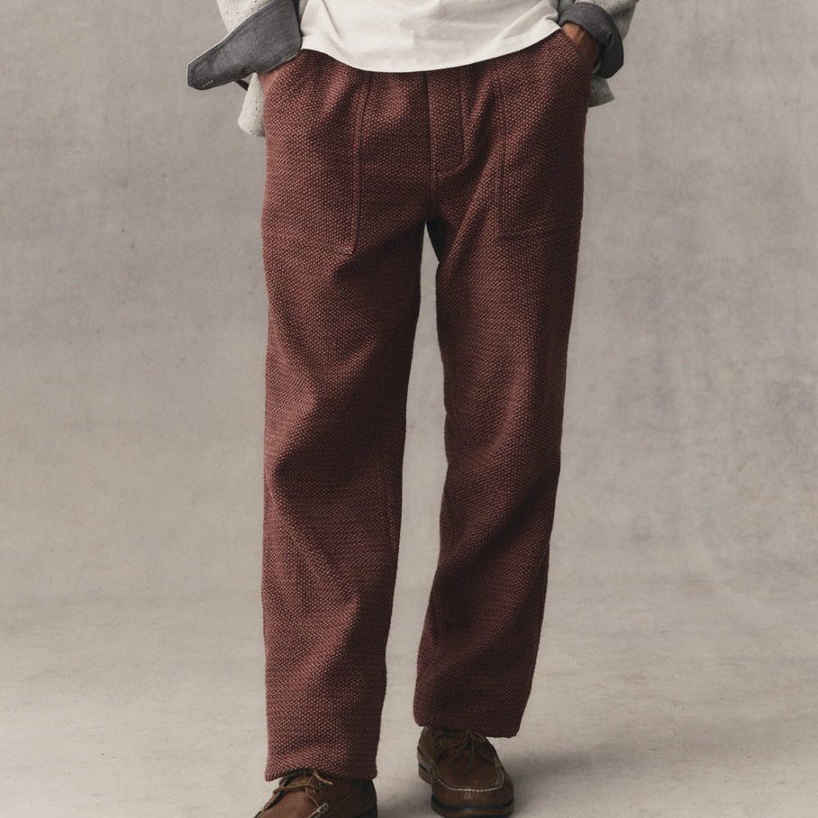 Taylor Stitch - Breakwater Pant Shashiko Cherry by Taylor Stitch