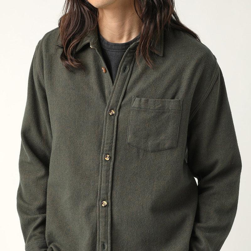 Corridor - Brushed Flannel in Army