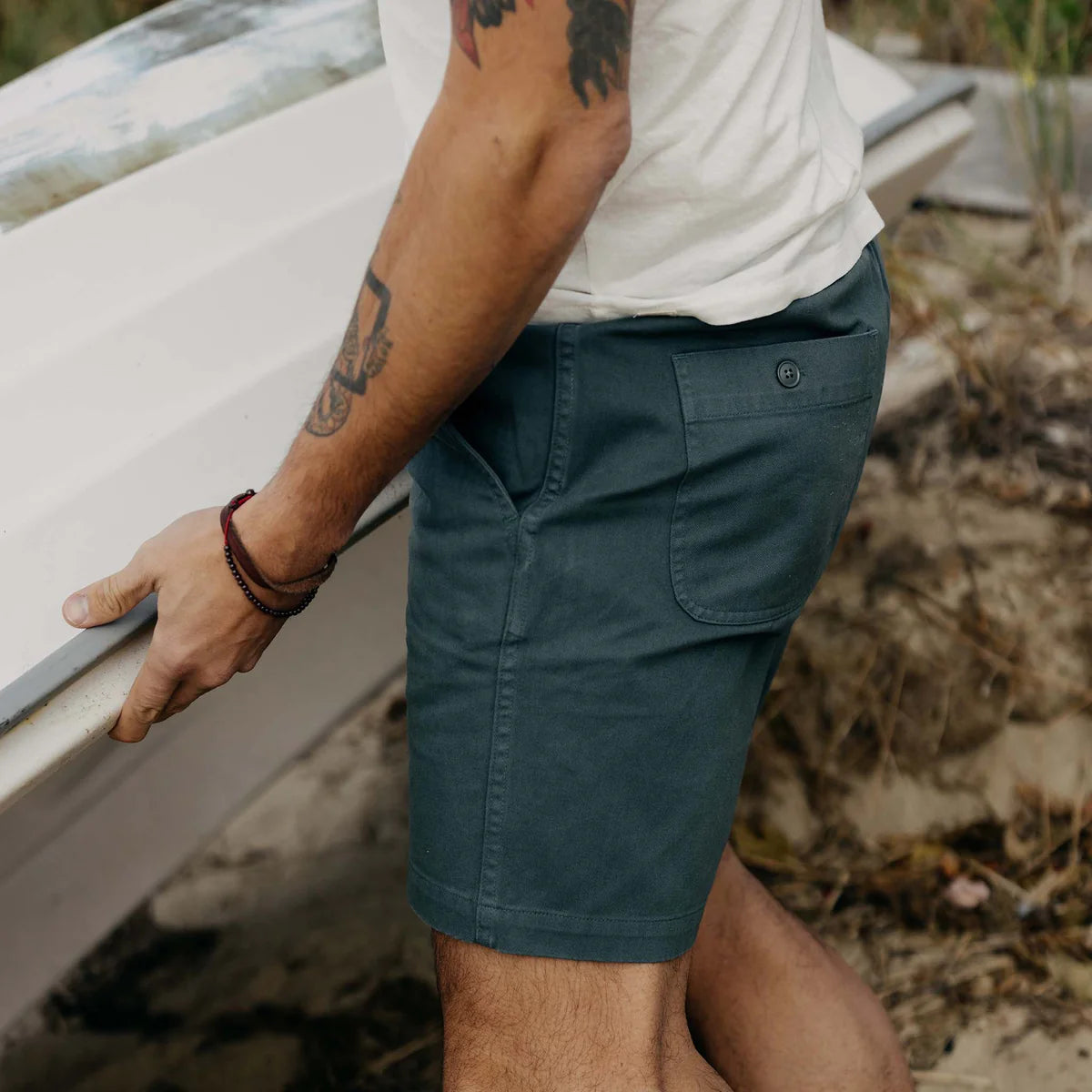 Taylor Stitch - Apres Short in Organic Deep Sea Foundation Twill