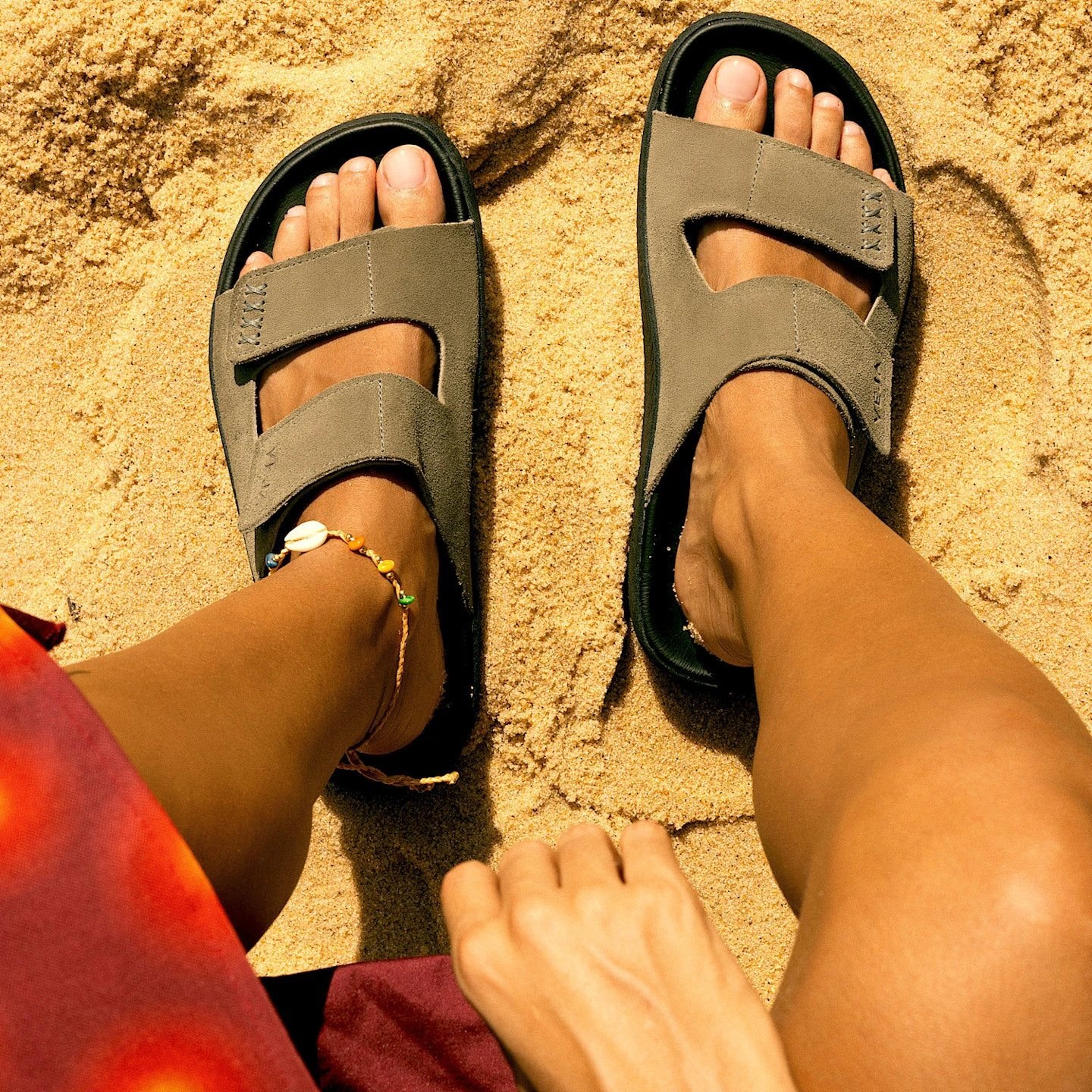 Veja - ETNA in Suede Khaki & Black by Above Snakes