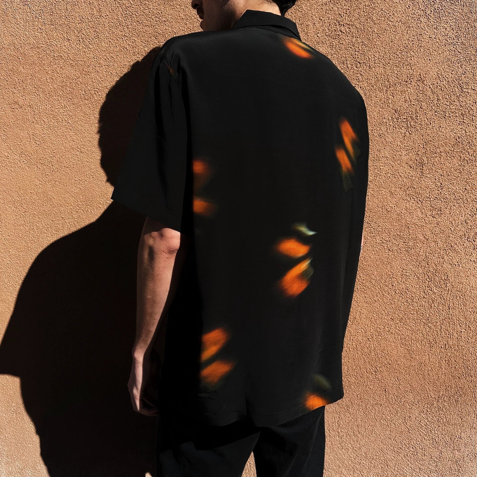 Kloke - Wing Print Shirt in Black/Orange by kloke