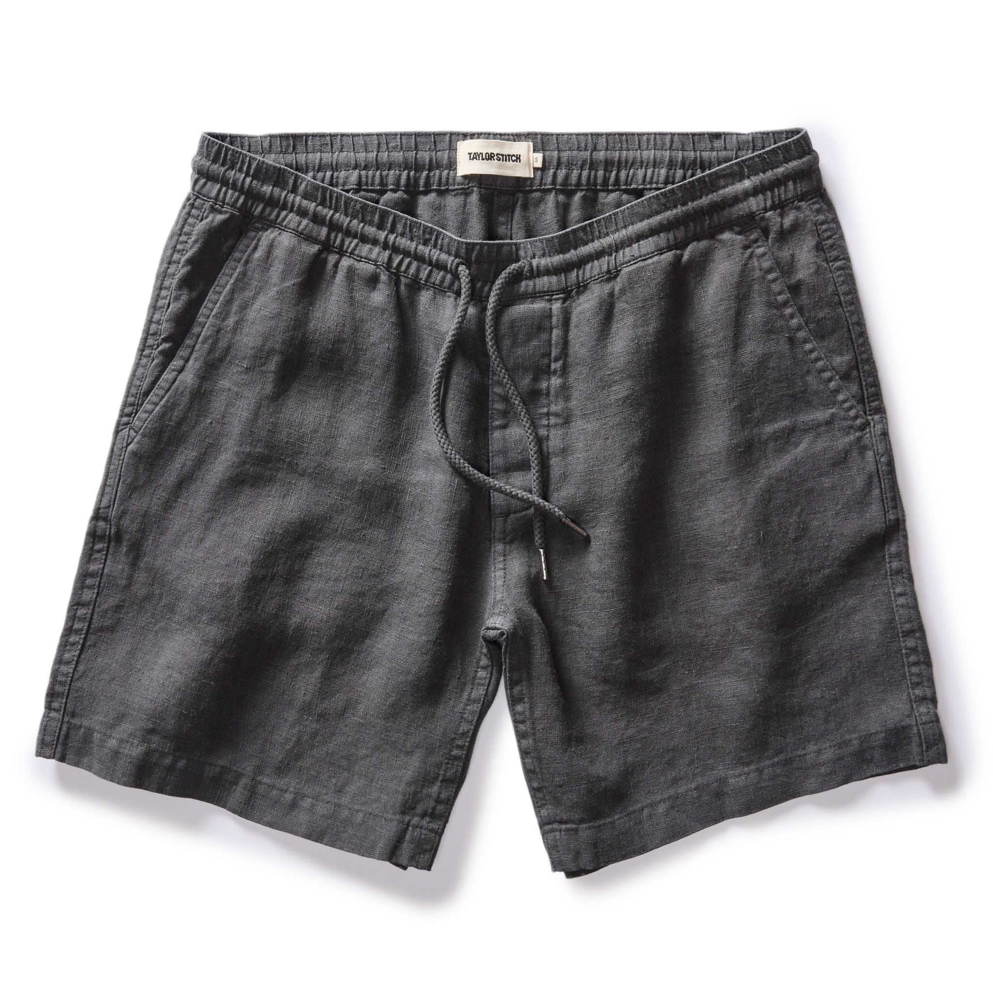 Taylor Stitch - The Apres Short in Faded Black Hemp