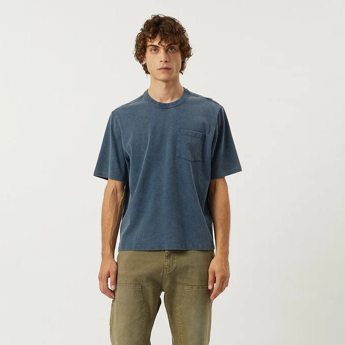 Corridor - 100% Organic Cotton T in Navy