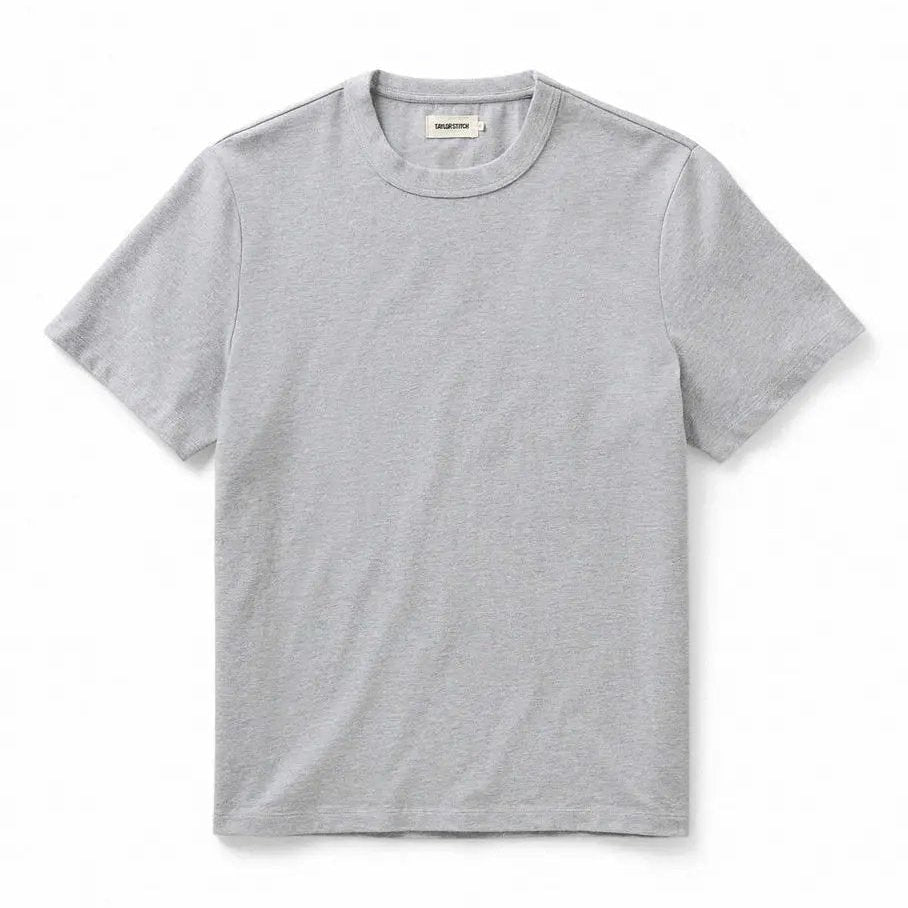 Taylor Stitch - Organic Cotton Shop Tee in Heather Grey by Taylor Stitch