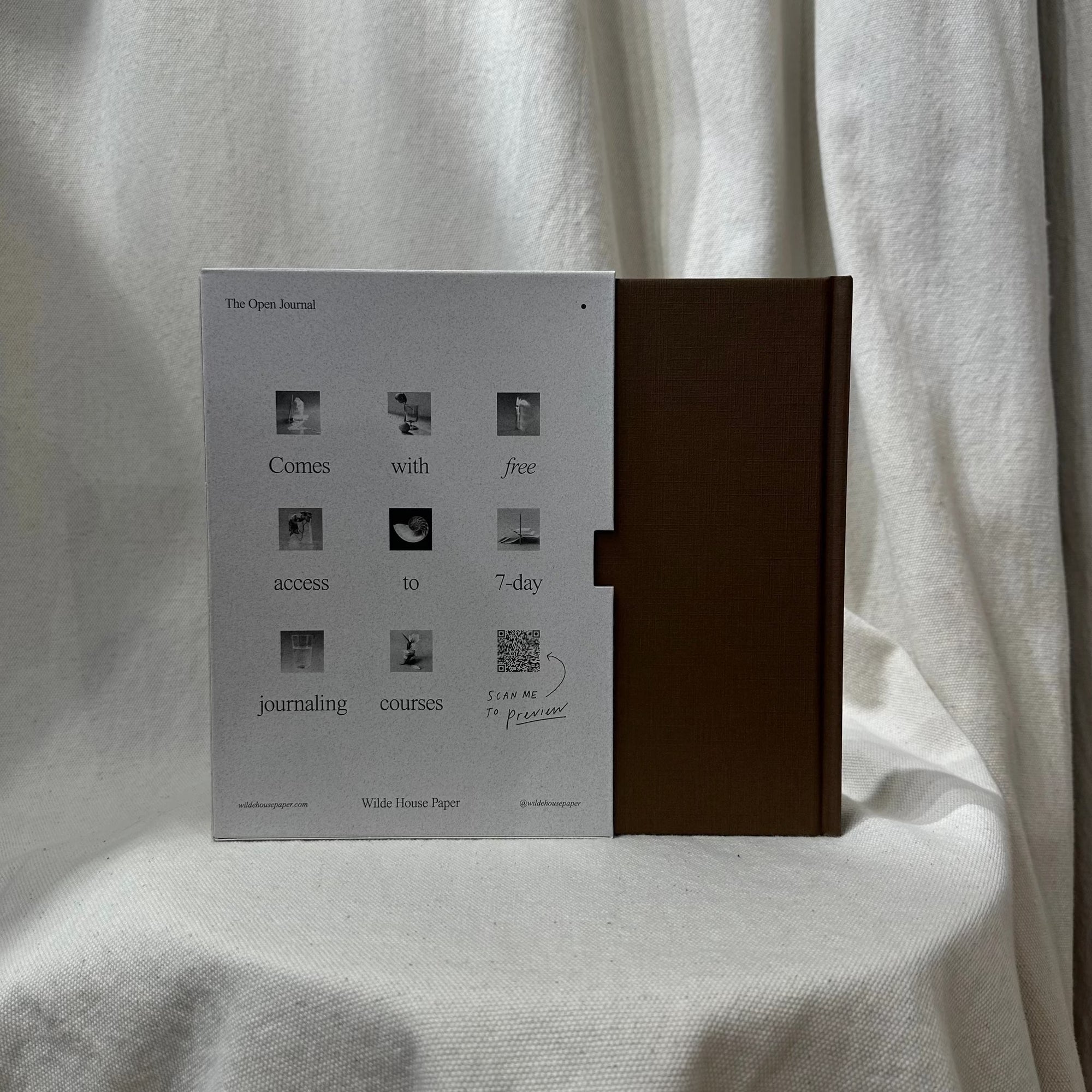 Wilde House Paper - Open Journal In Espresso by Above Snakes
