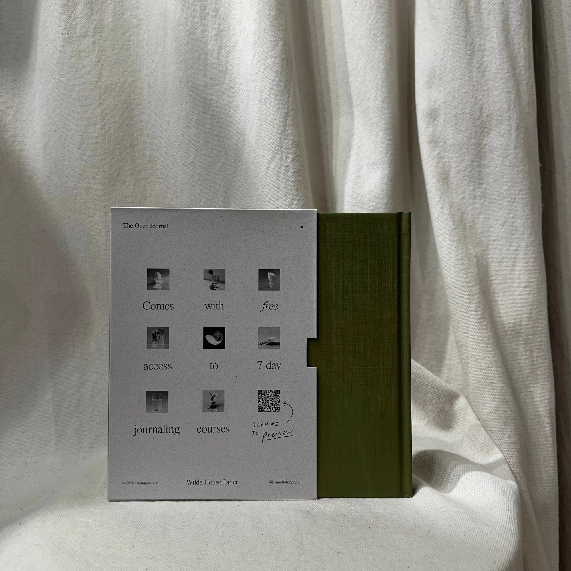 Wilde House Paper - Open Journal in Moss by Above Snakes