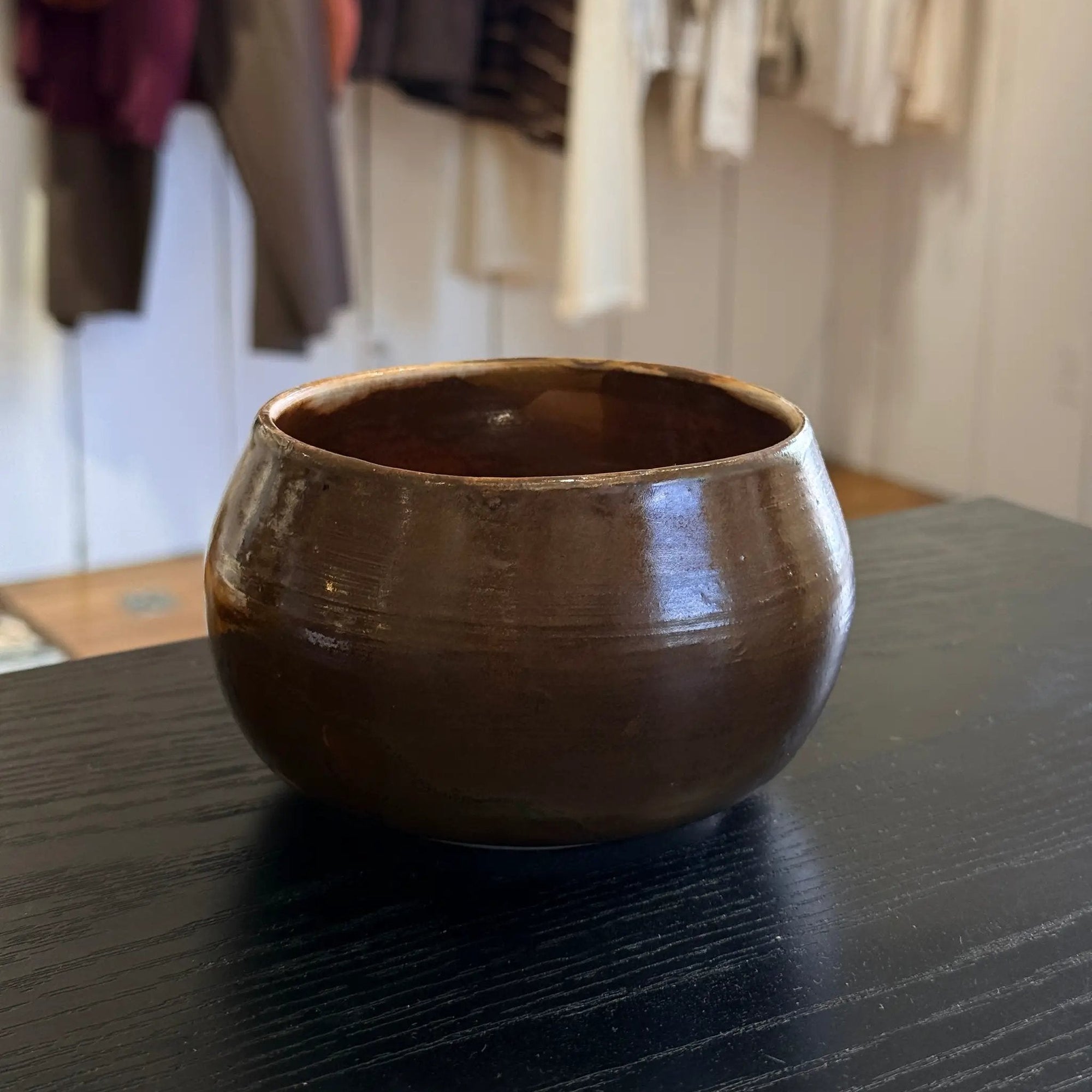 PL Medium Brown Ceramic Bowl by Above Snakes