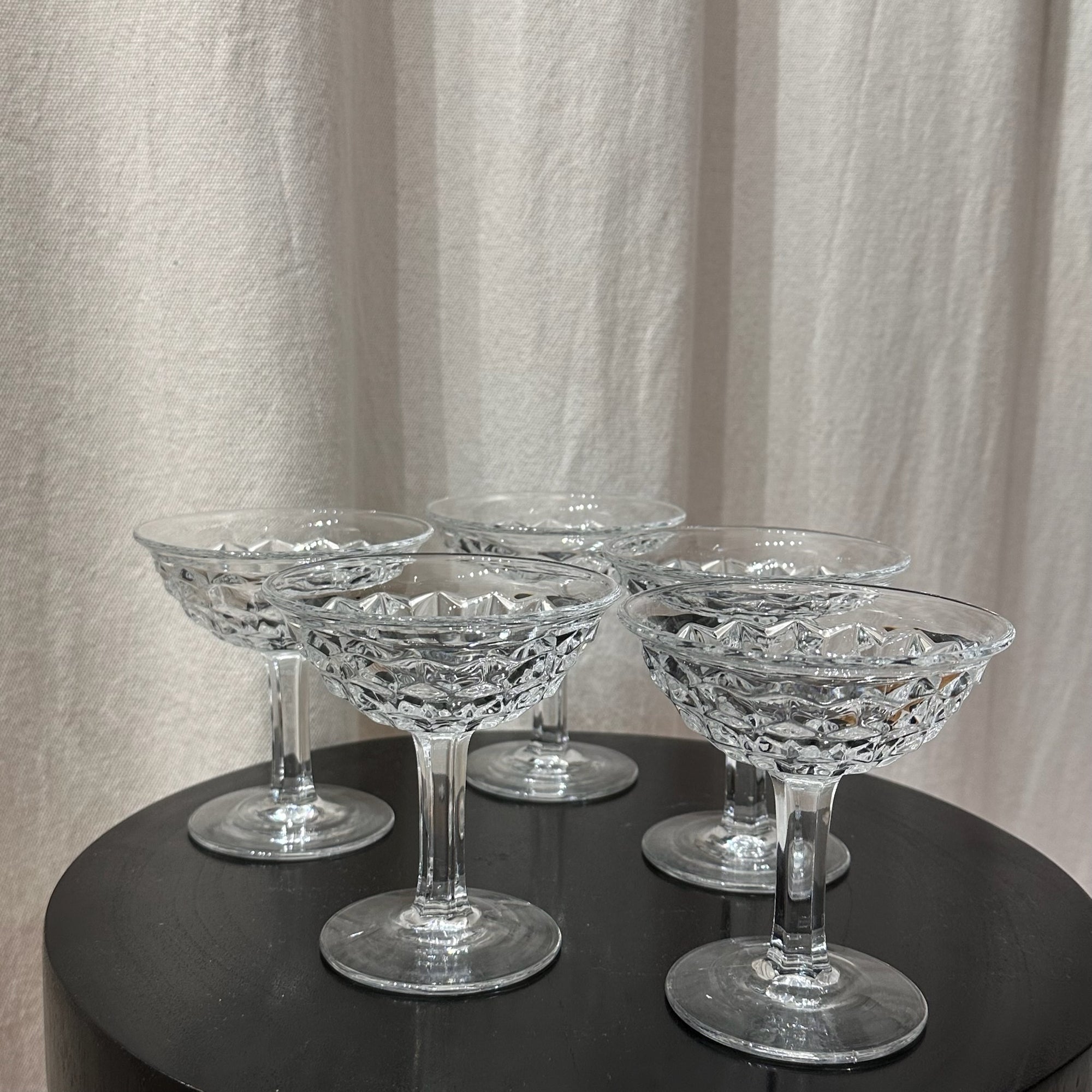 PL Vintage Cocktail Glasses (Set of 5)