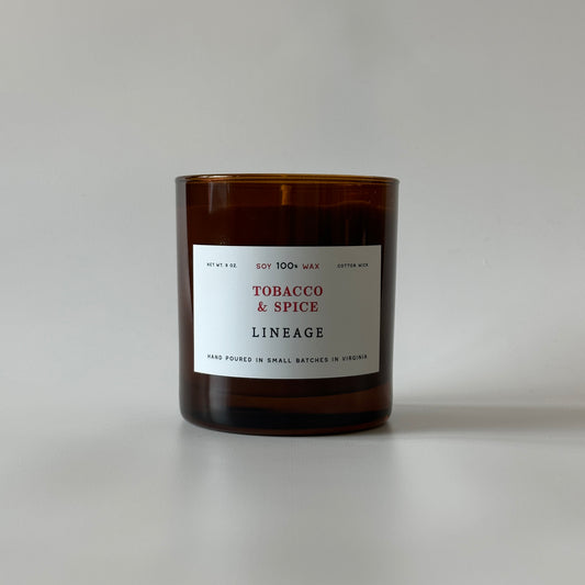 Lineage -  Tobacco and Spice Candle