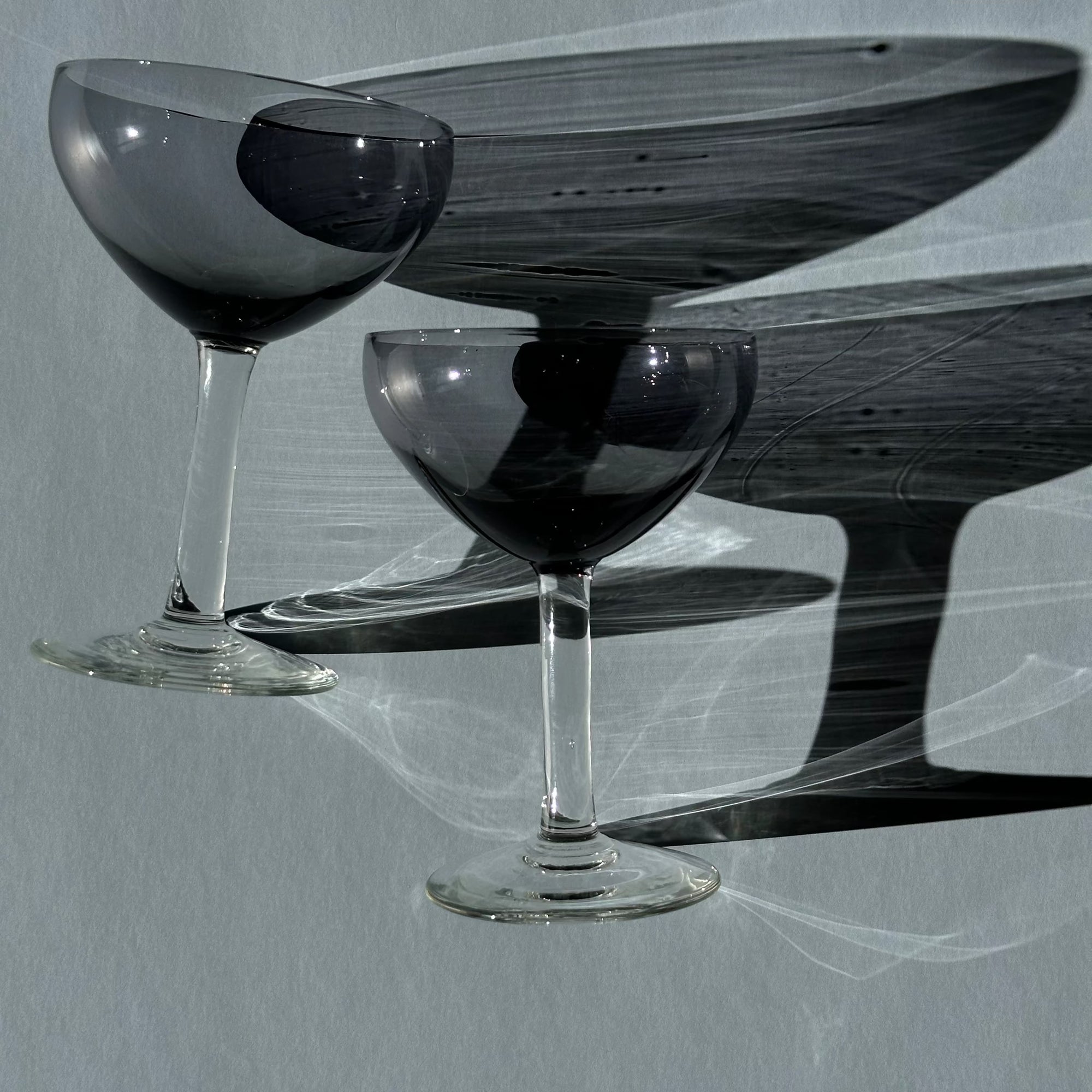 PL Black Cocktail Glasses (Set of 2) by Above Snakes