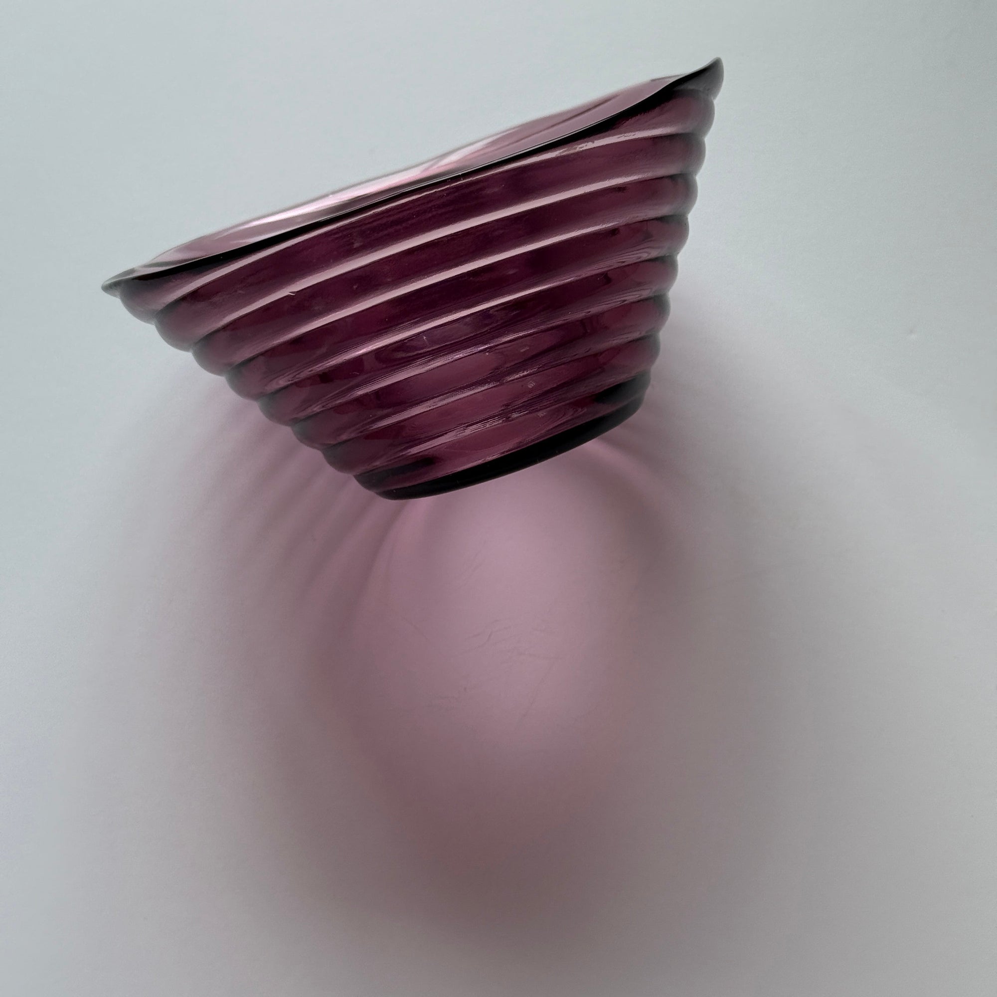 PL Swirl Lavender Glass Bowl