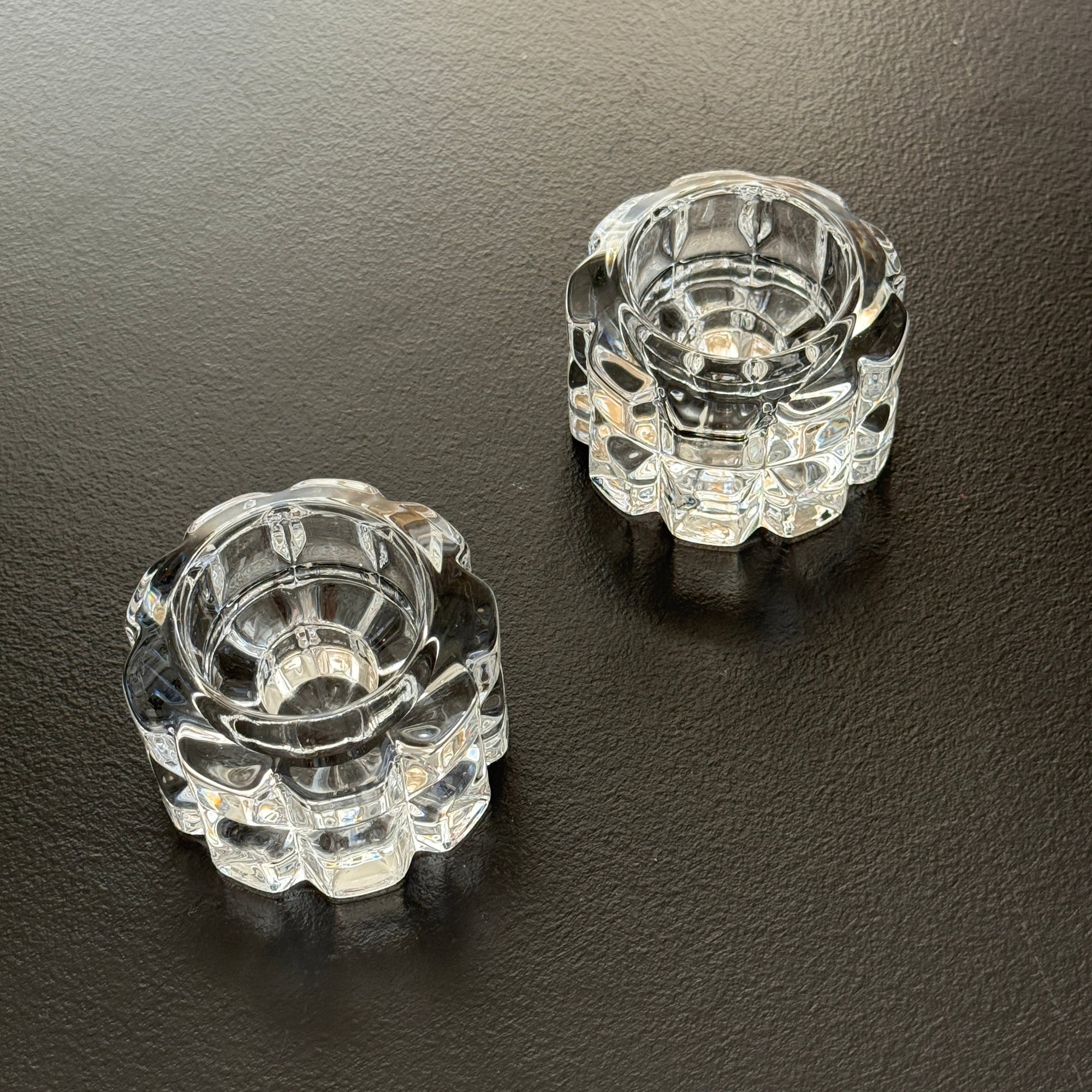PL Geometric Crystal Tea Light Holders (Set of 2)