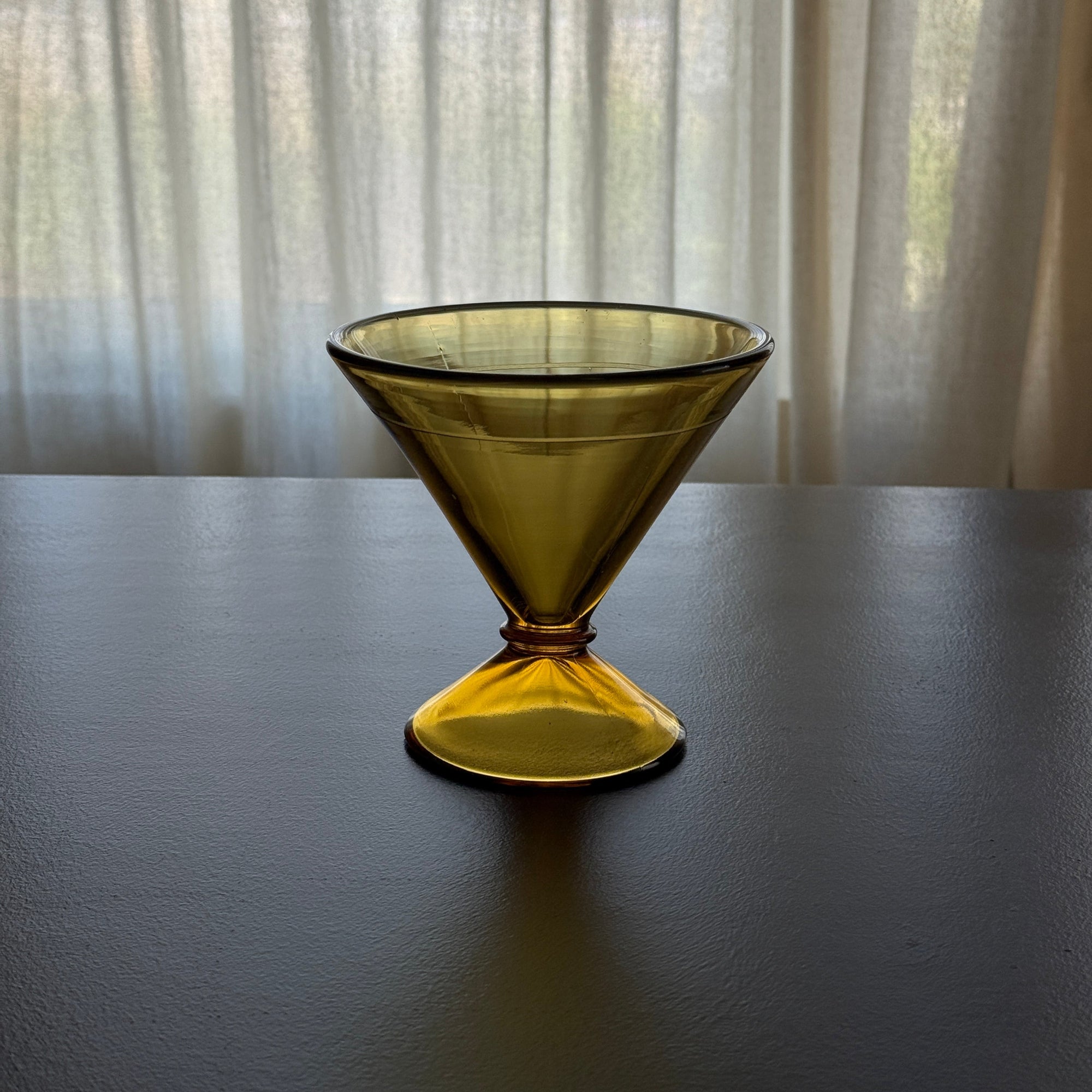 PL Art Deco Amber Candy Dish
