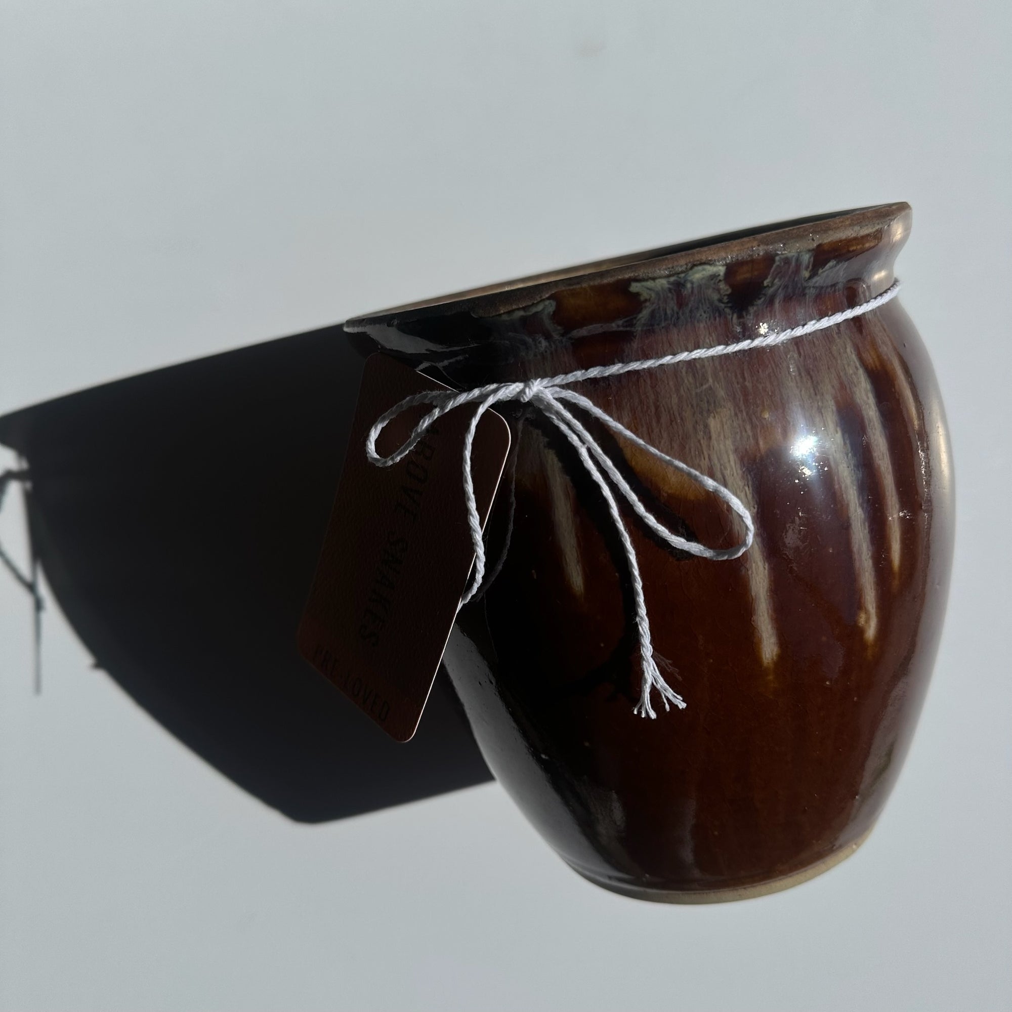 PL Medium Ceramic Pot (Medium Brown)