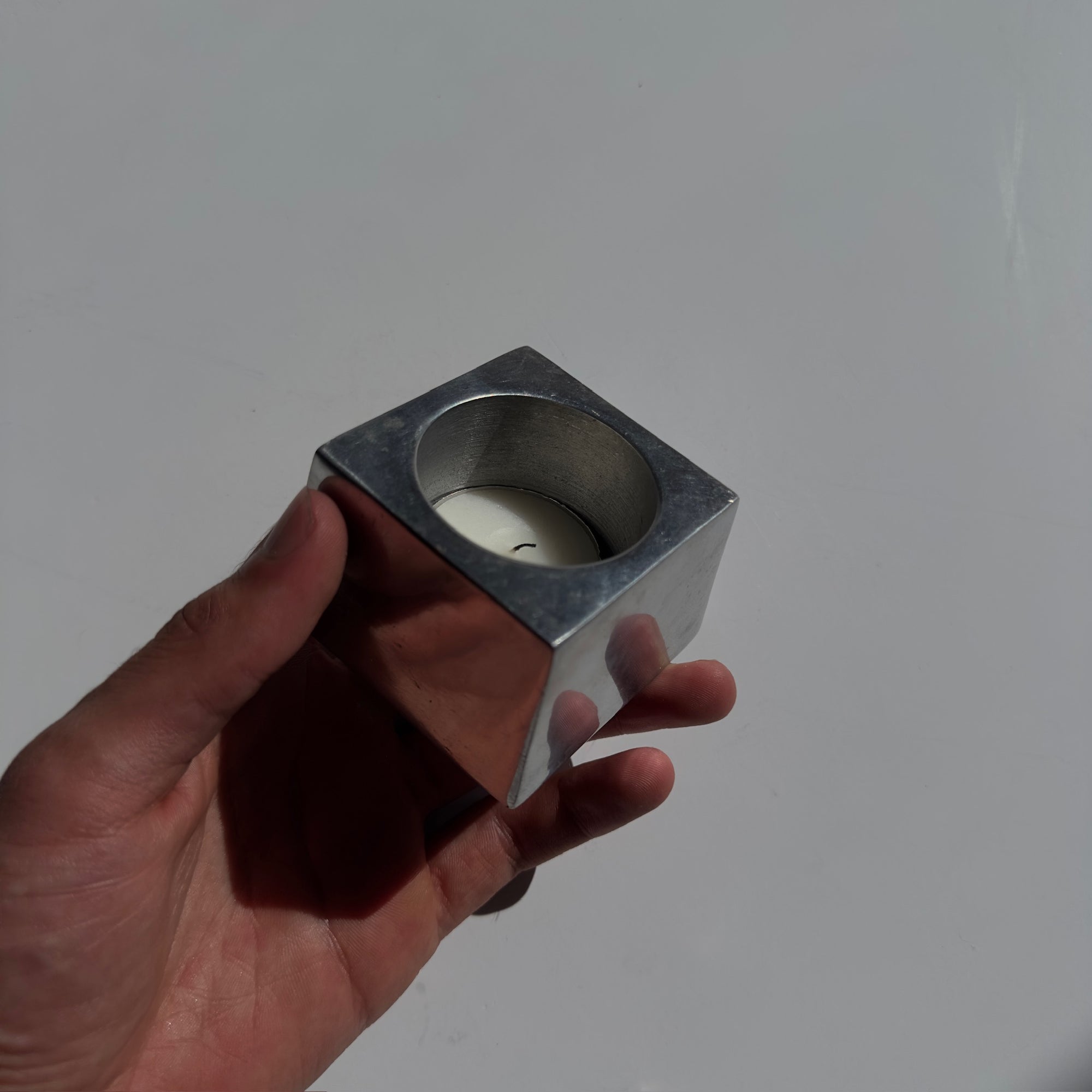 PL Silver Tea Light Holder