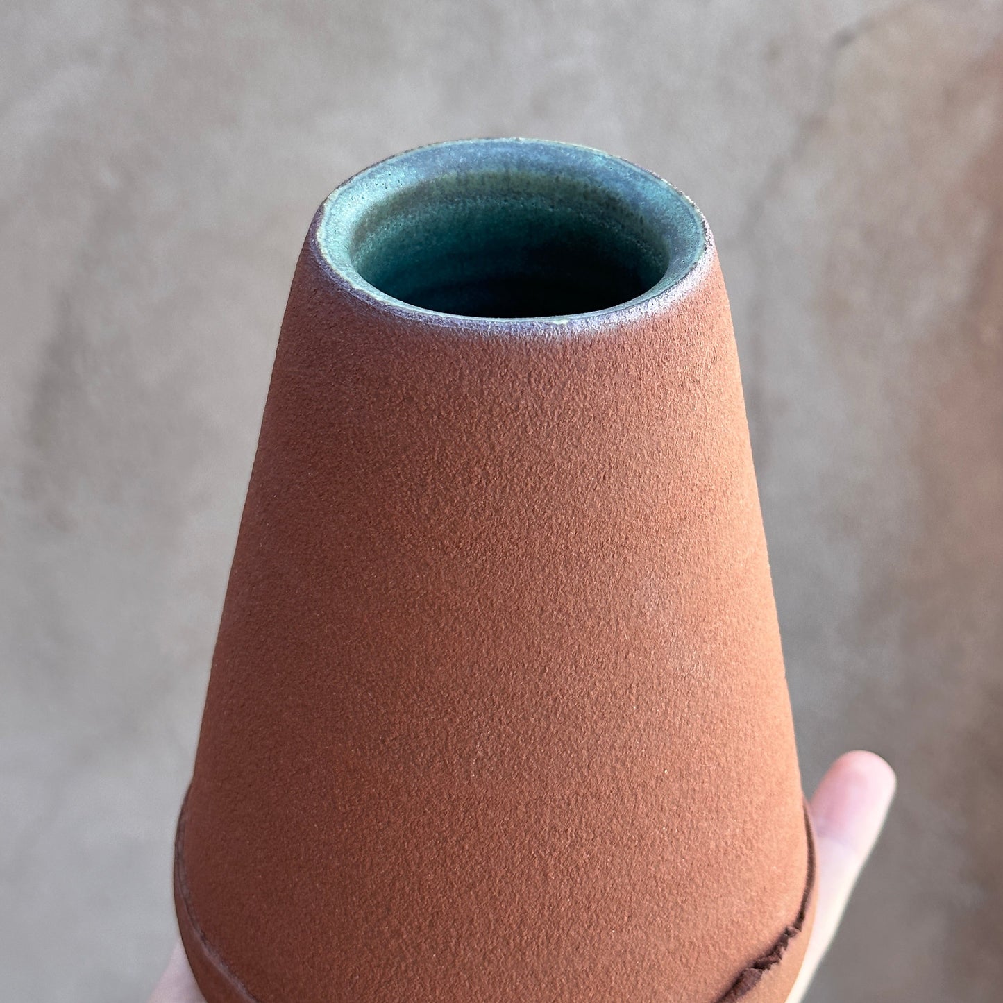 Dust Ceramics - Sandia + Matte Green Vase