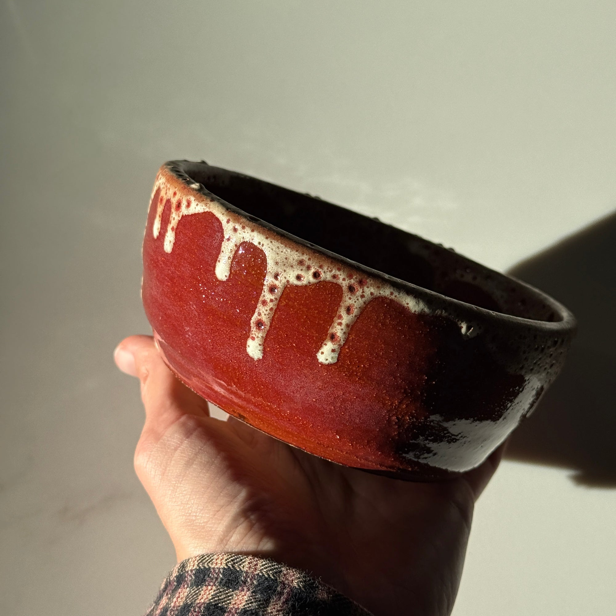 PL Small Handmade Ceramic Bowl in Brick