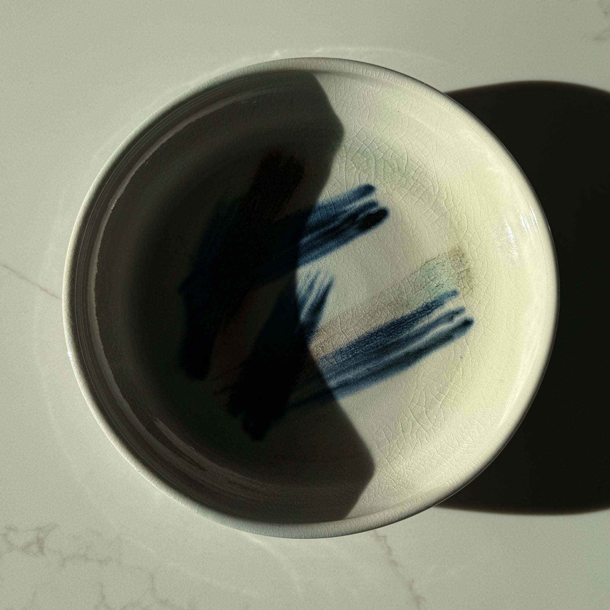 PL Handmade Ceramic Serving Bowl in Light Blue